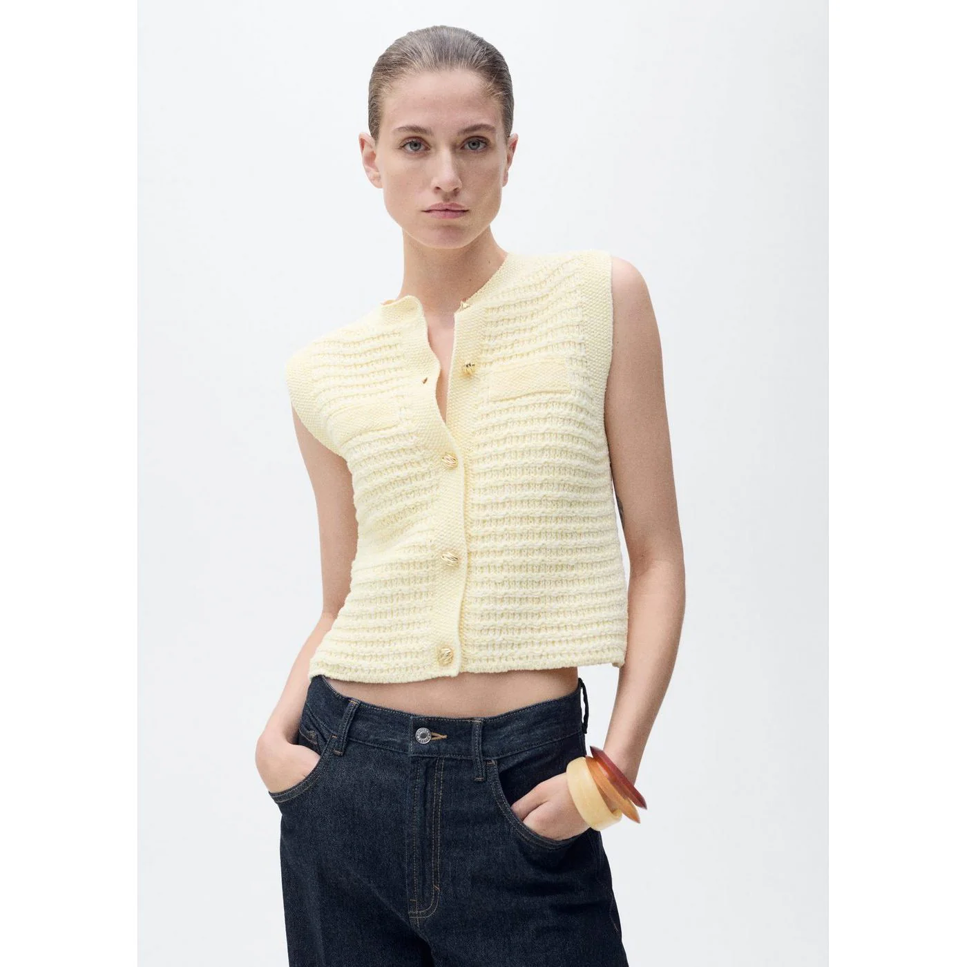 Manteau Pacho - Pastel Yellow - Image 2