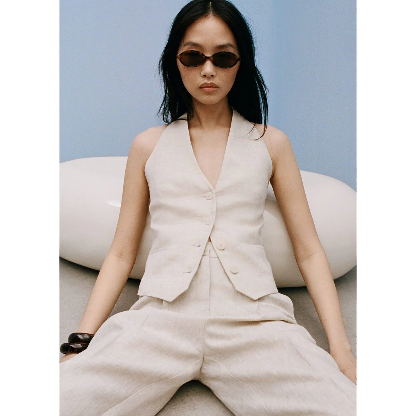 Pantalon Brunoli - Beige - Image 5