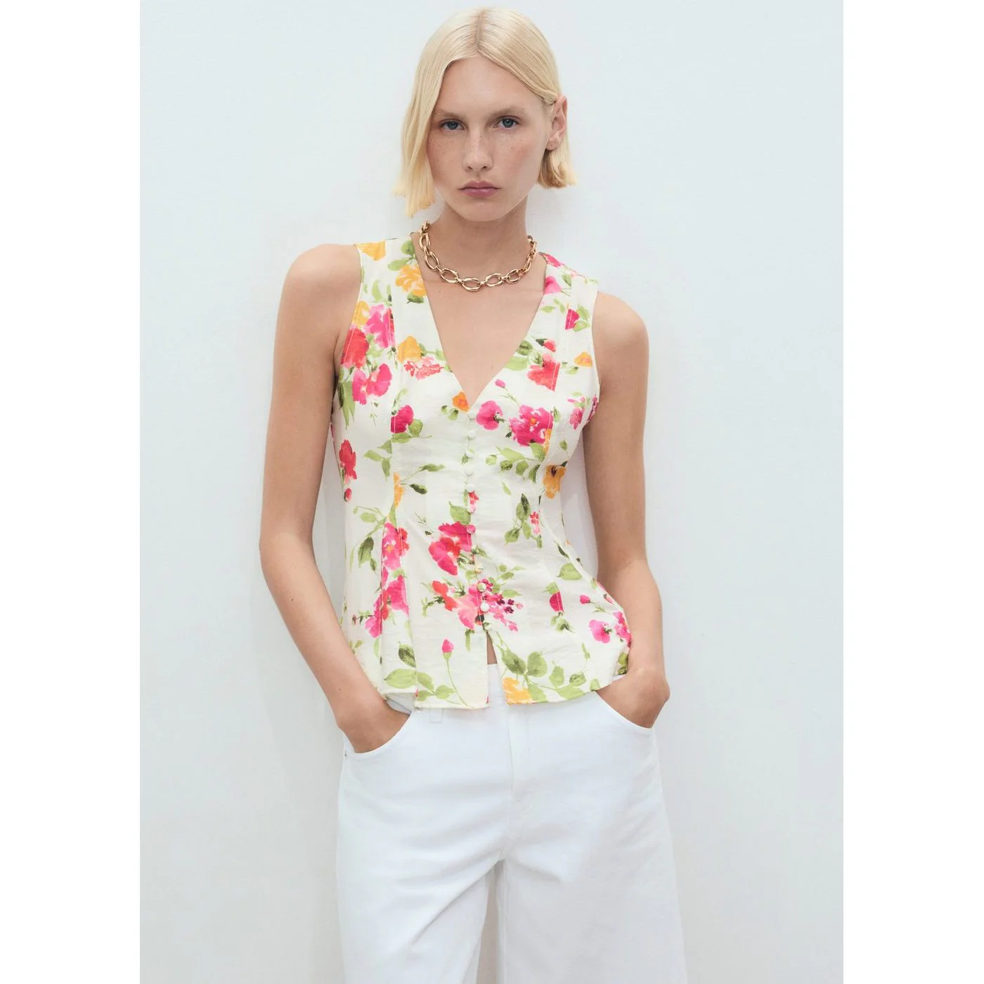 Blouse Bouquet - Ecru - Image 2