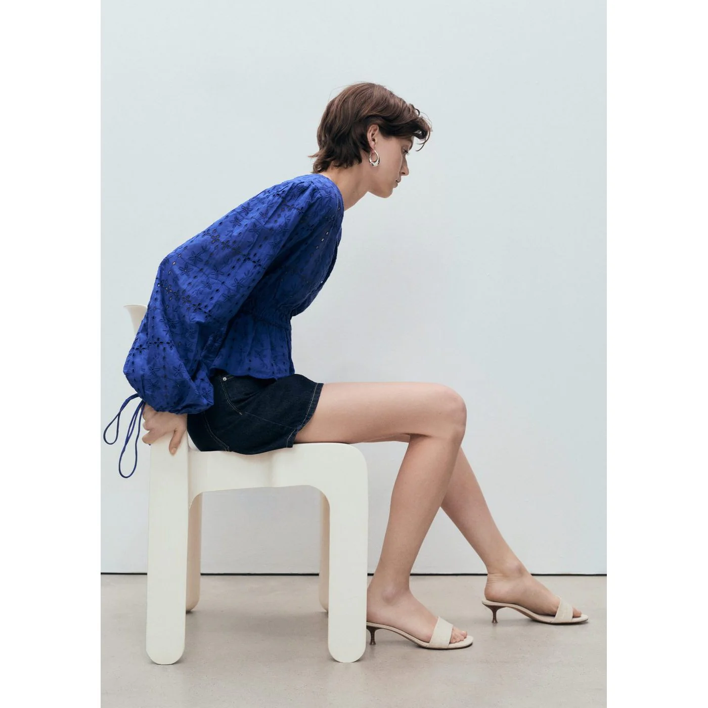 Blouse Zelda - Bleu - Image 5