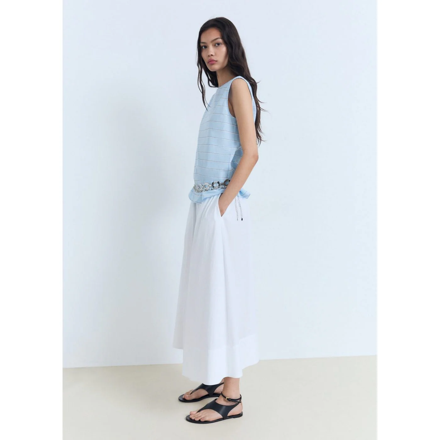 Blouse Anita - Bleu Ciel - Image 5