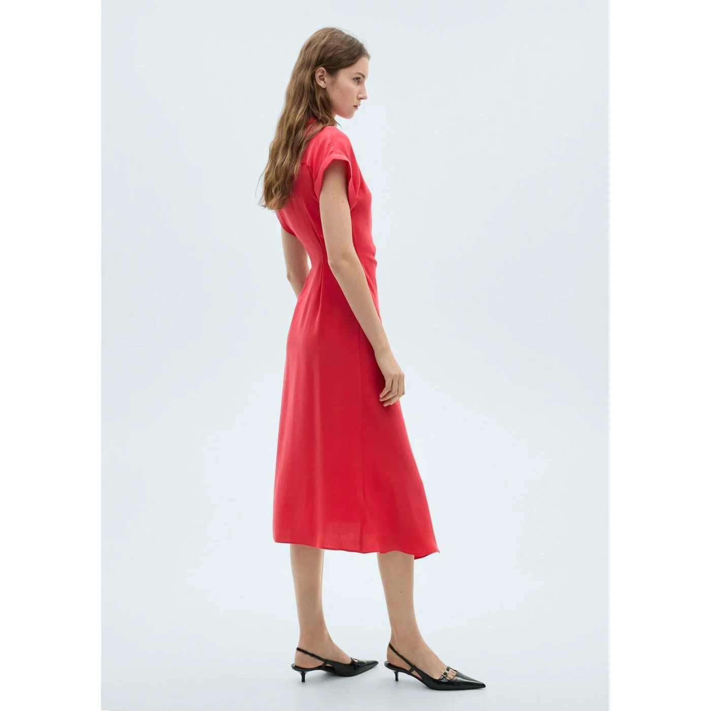 Robe Bosco-W - Rouge Corail - Image 3