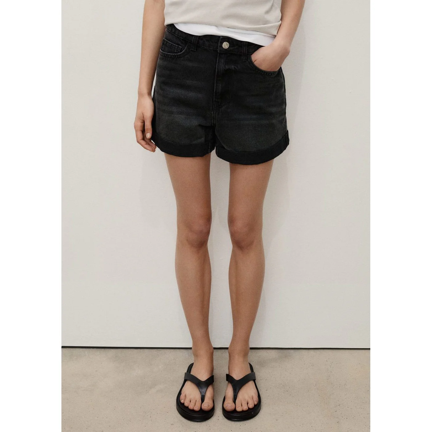 Short Mom - Denim Noir - Image 2