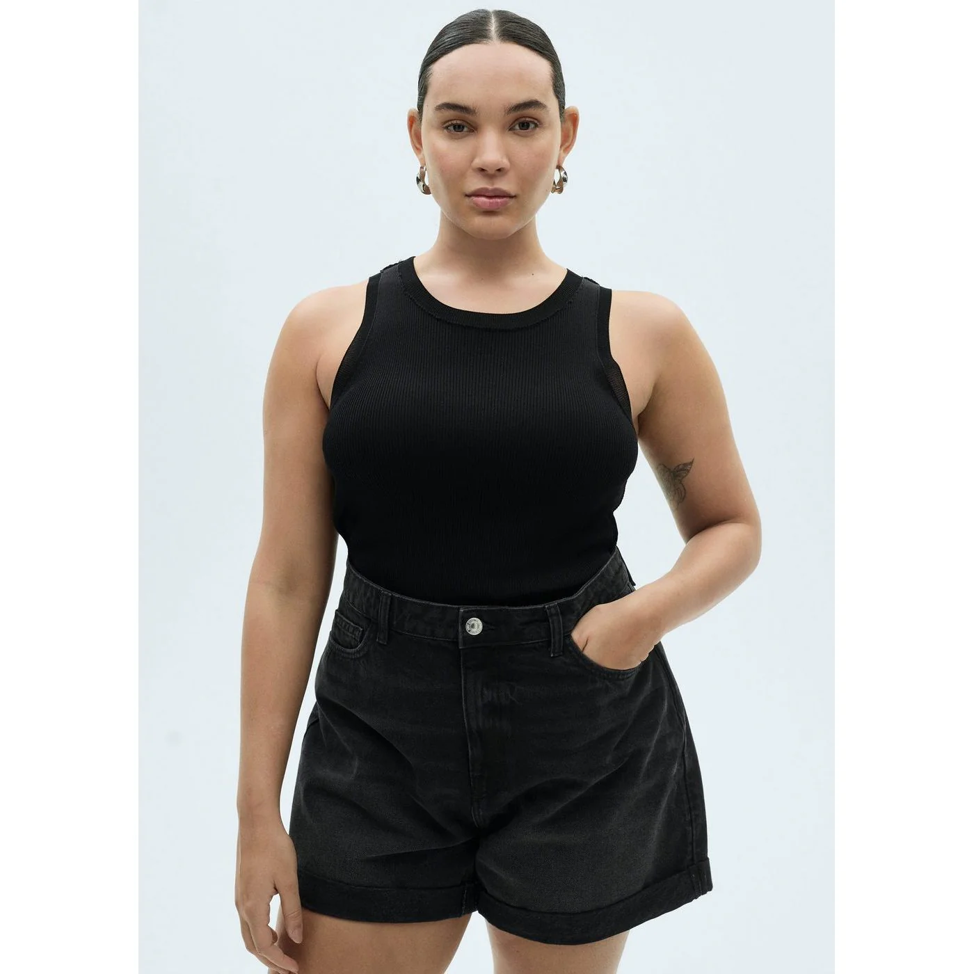 Short Mom - Denim Noir - Image 7