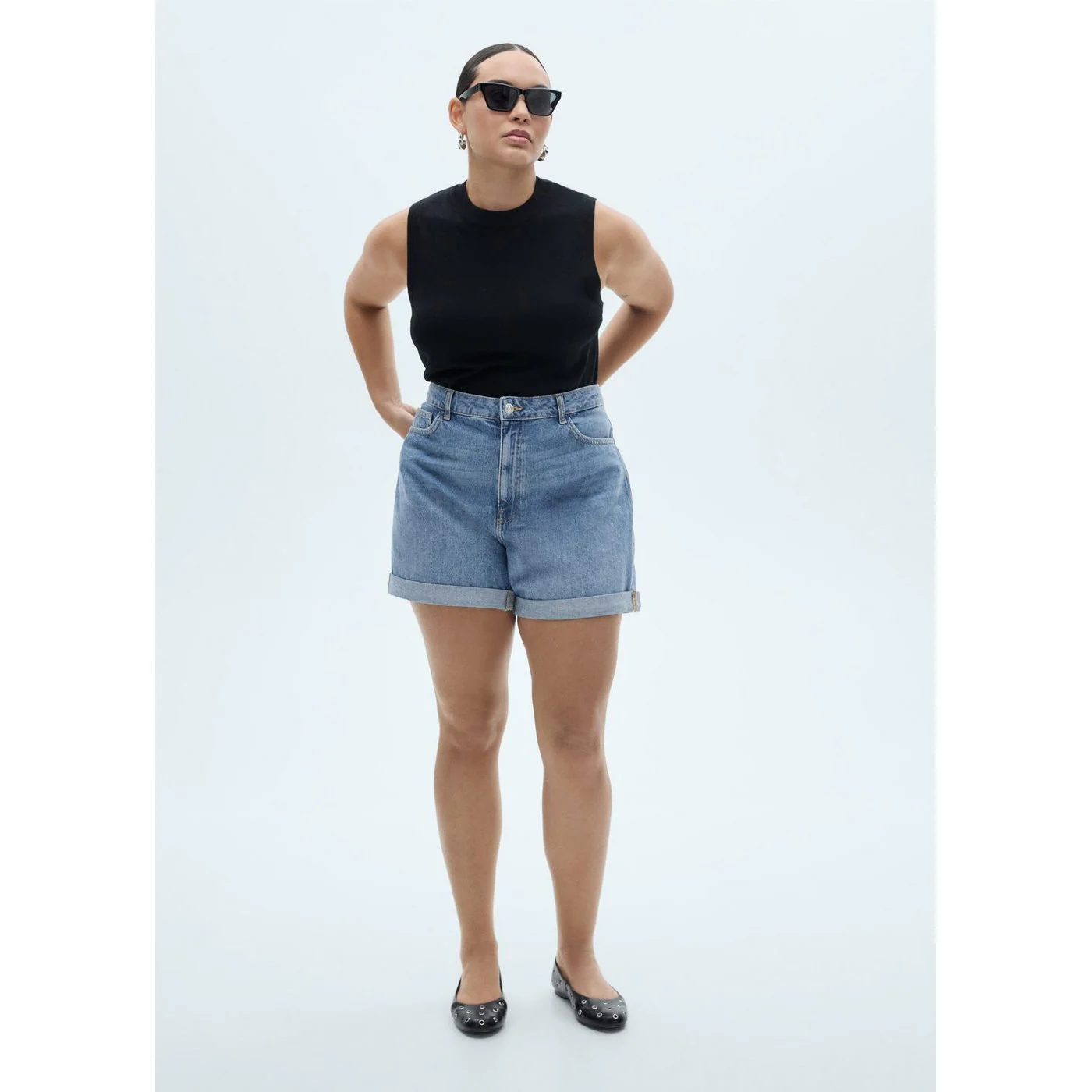 Short Mom - Bleu Moyen - Image 5