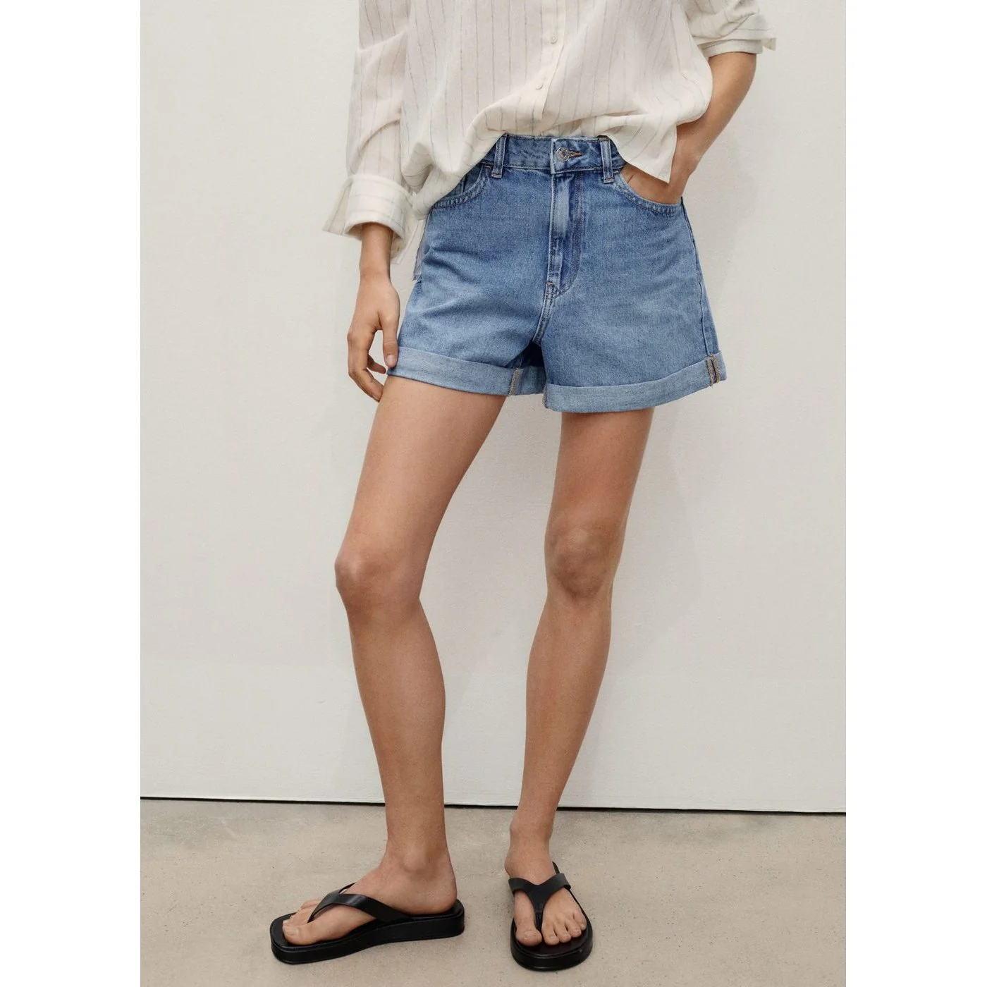 Short Mom - Bleu Moyen - Image 8