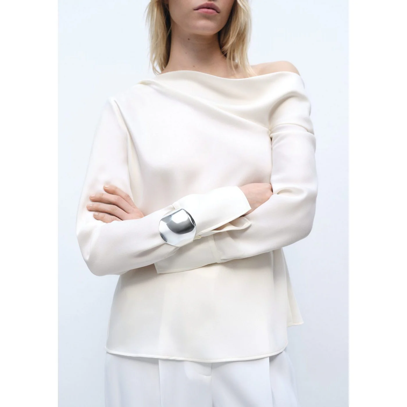 Blouse Manuela - Blanc Cassé - Image 5
