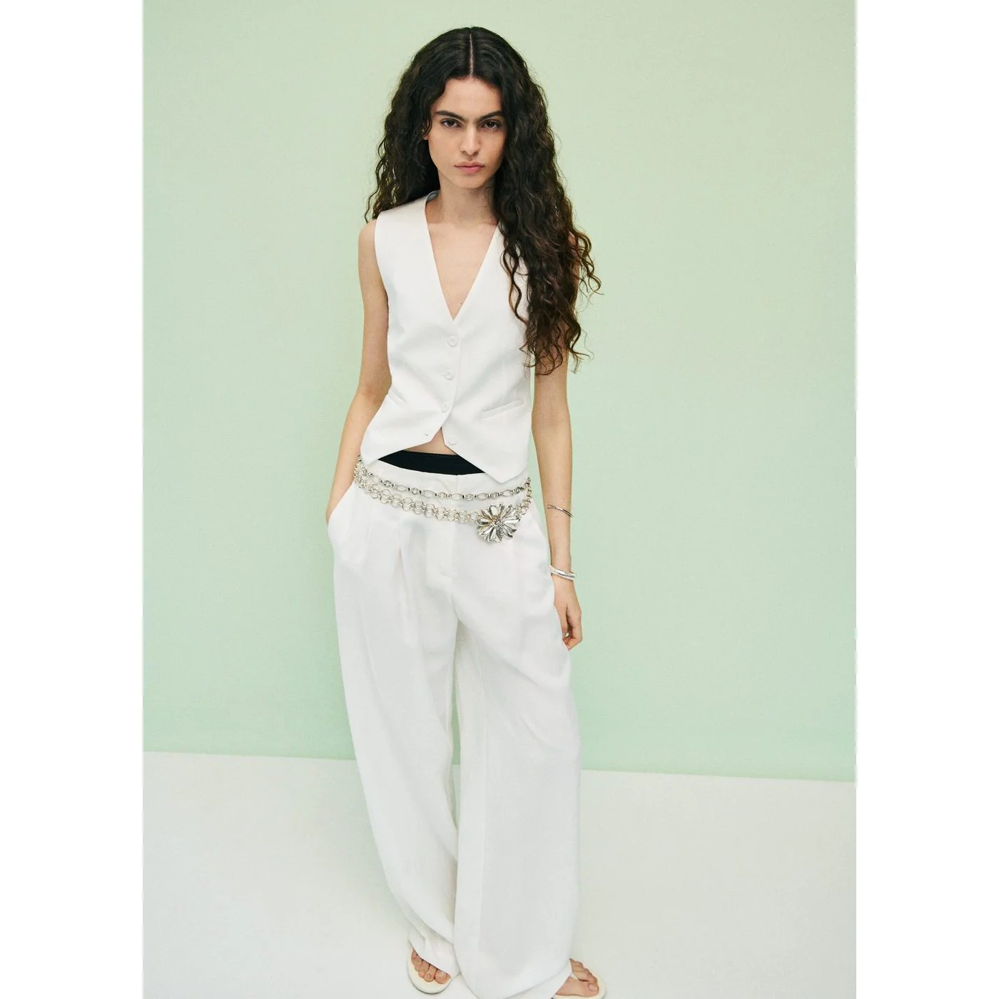 Gilet Bonnie - Blanc - Image 10