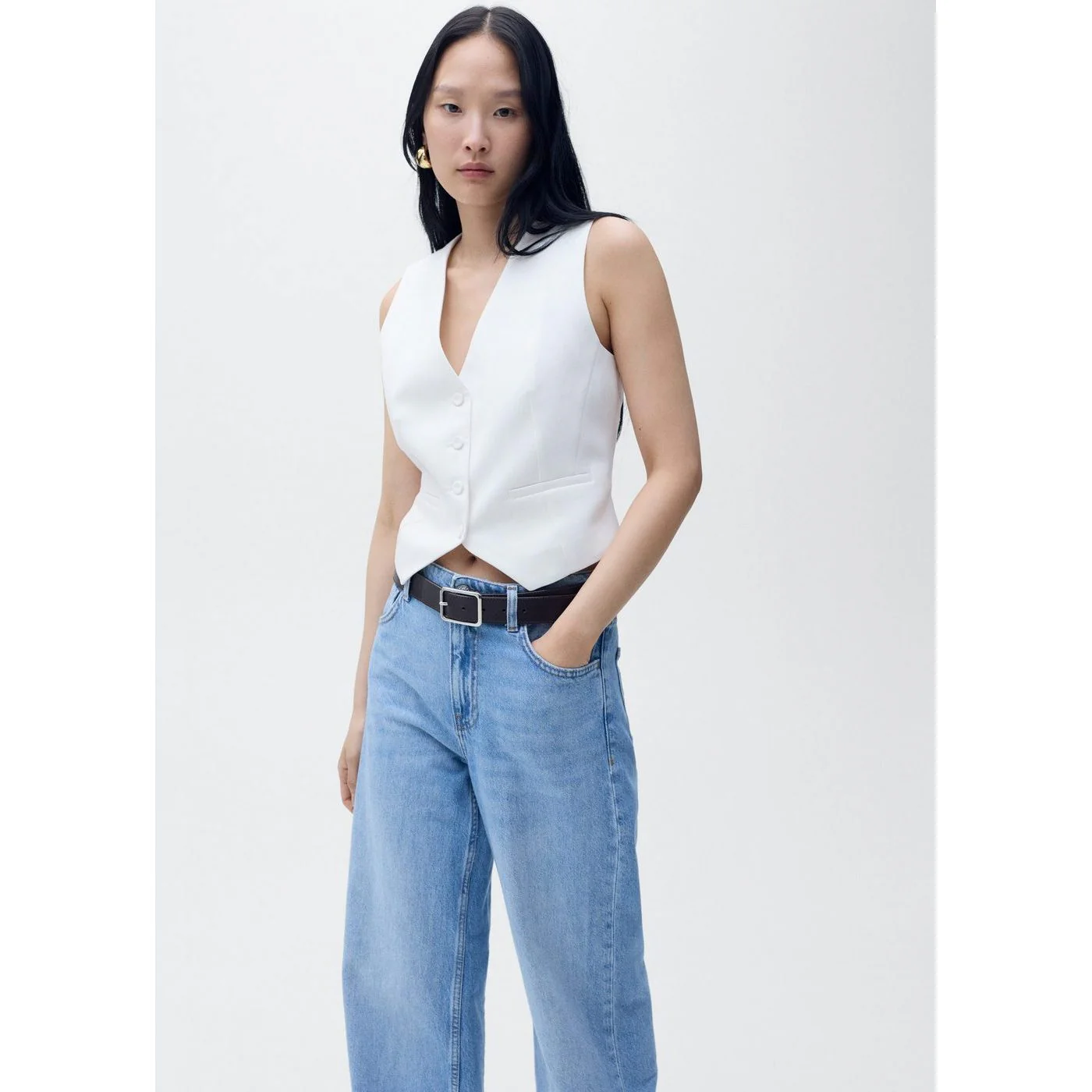 Gilet Bonnie - Blanc - Image 5