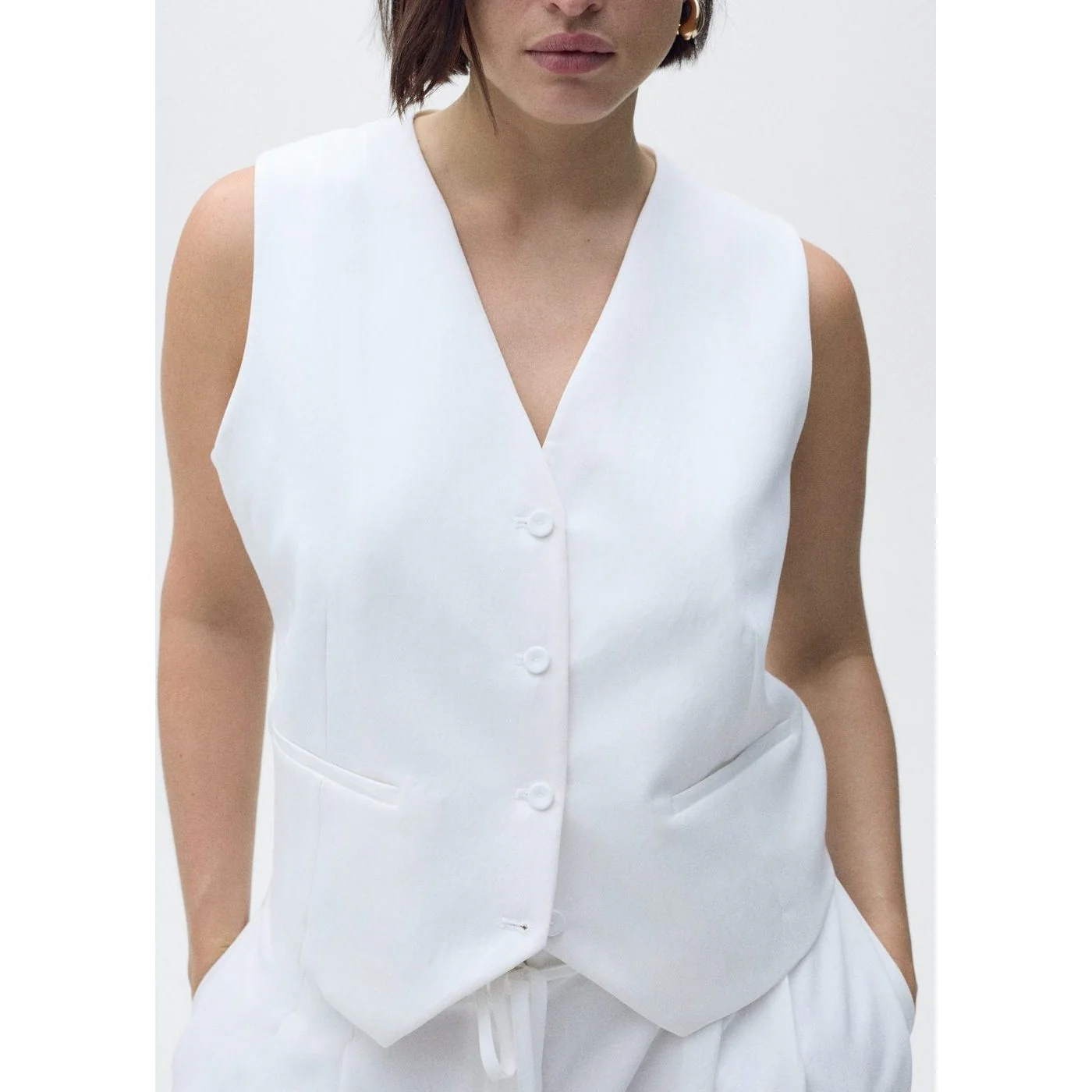 Gilet Bonnie - Blanc - Image 7