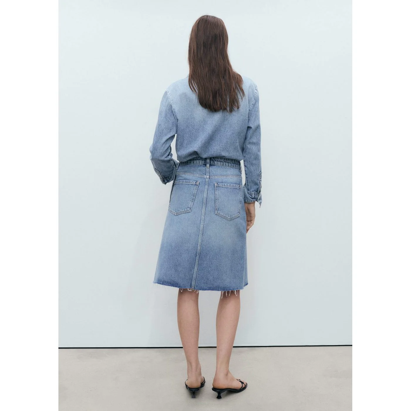 Jupe Paulina - Bleu Moyen - Image 3