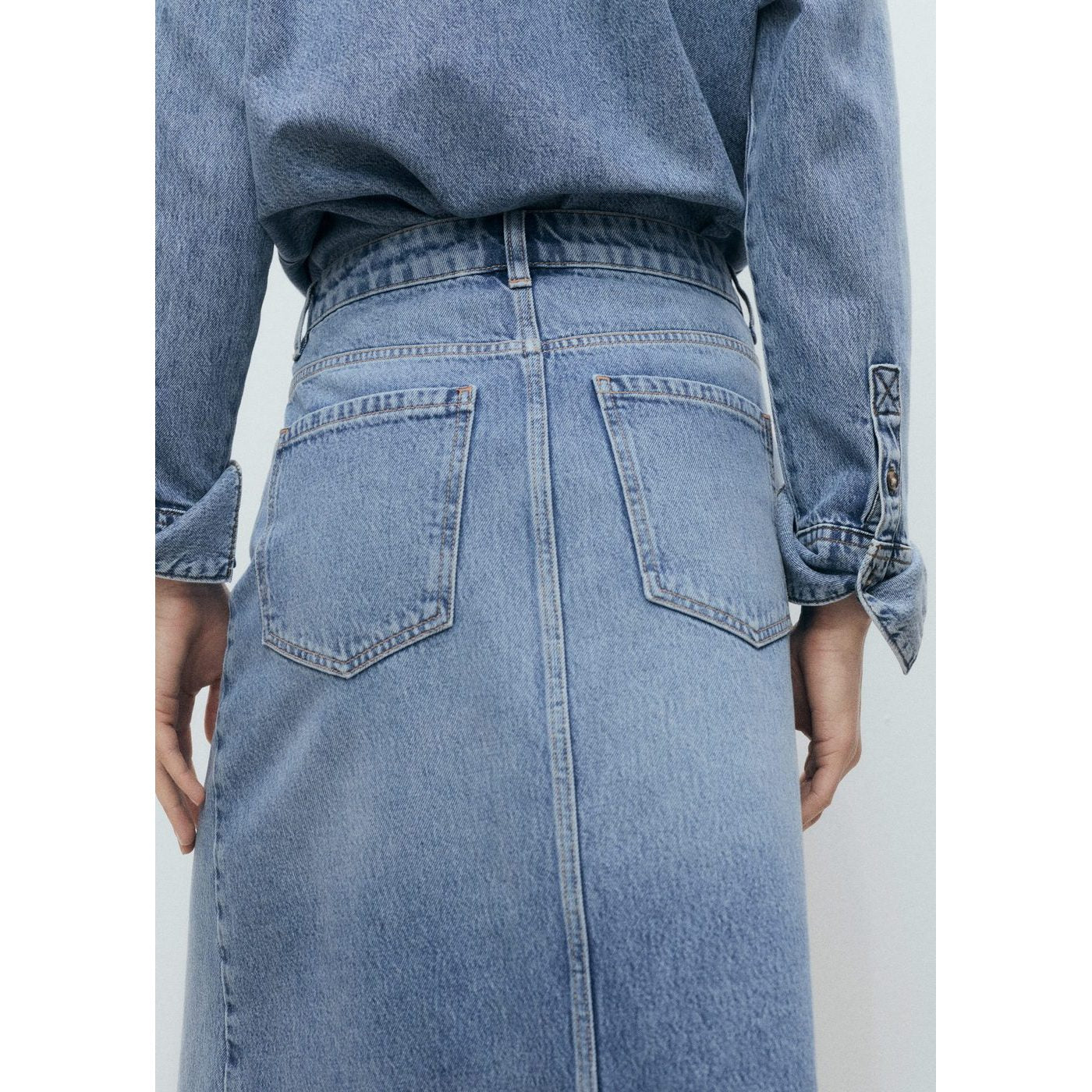 Jupe Paulina - Bleu Moyen - Image 4
