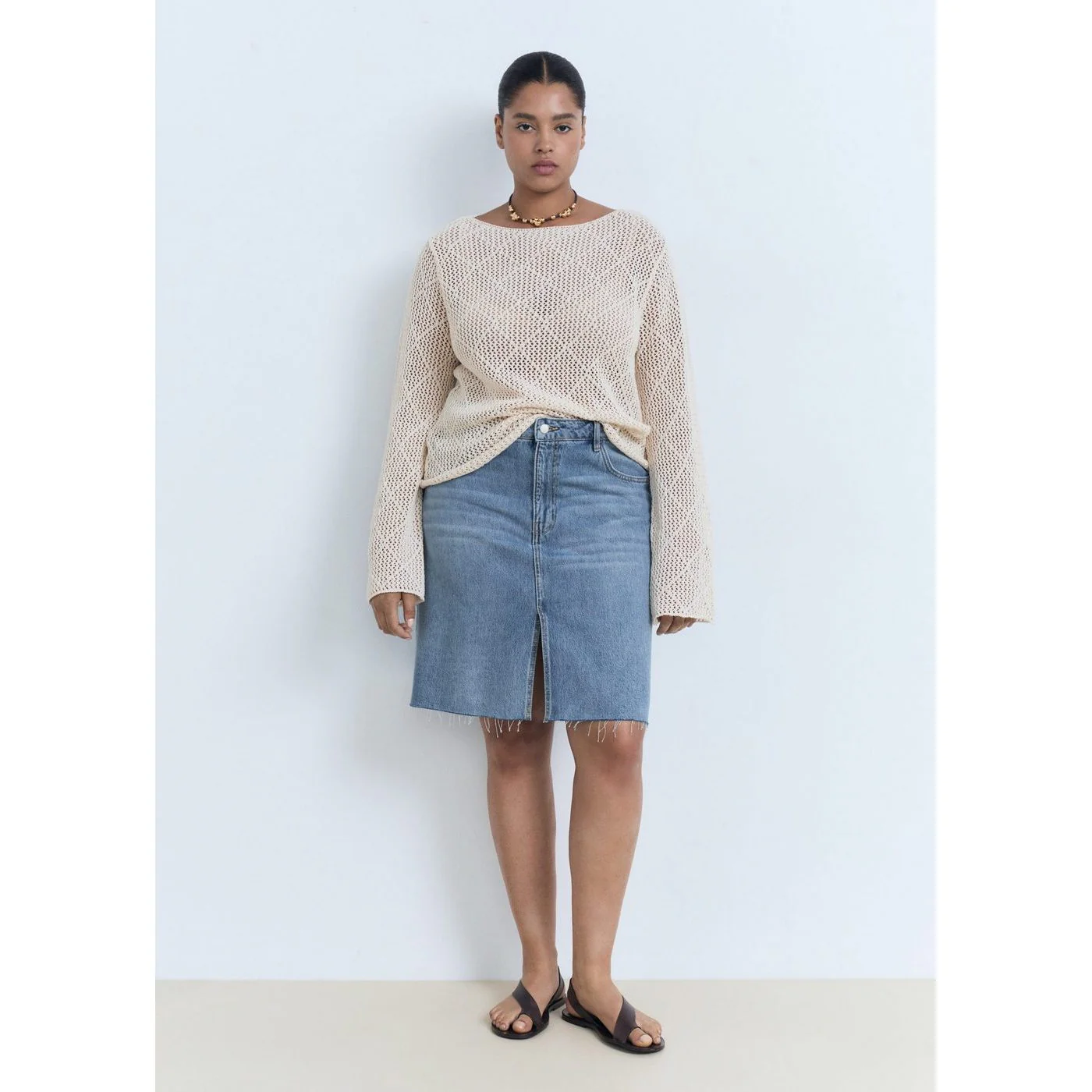 Jupe Paulina - Bleu Moyen - Image 5