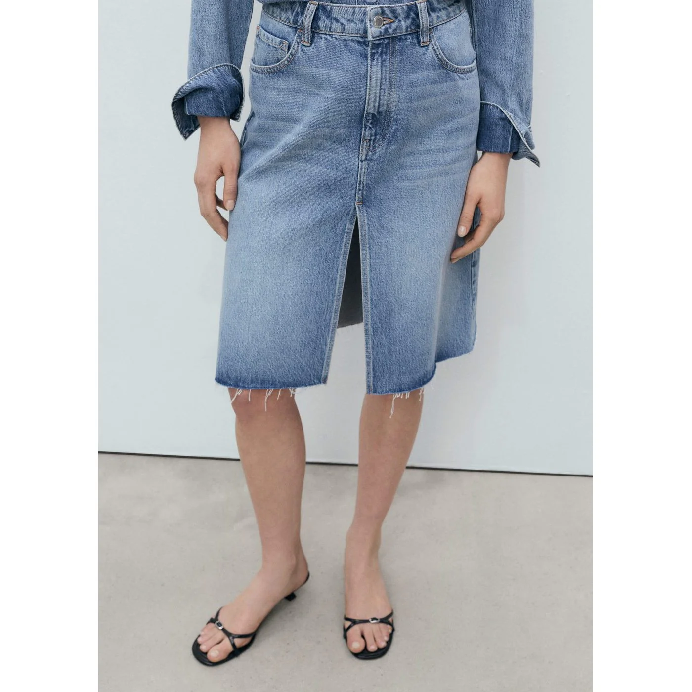 Jupe Paulina - Bleu Moyen - Image 8
