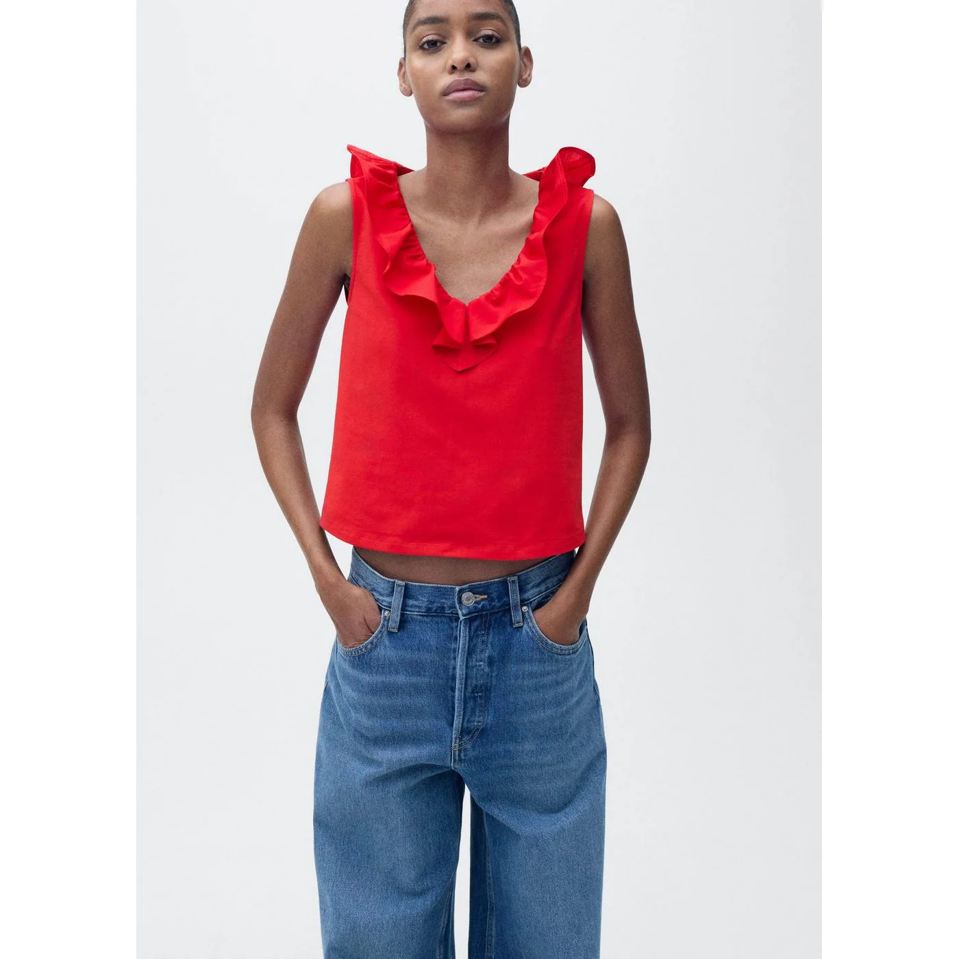 Top Volant - Red - Image 2
