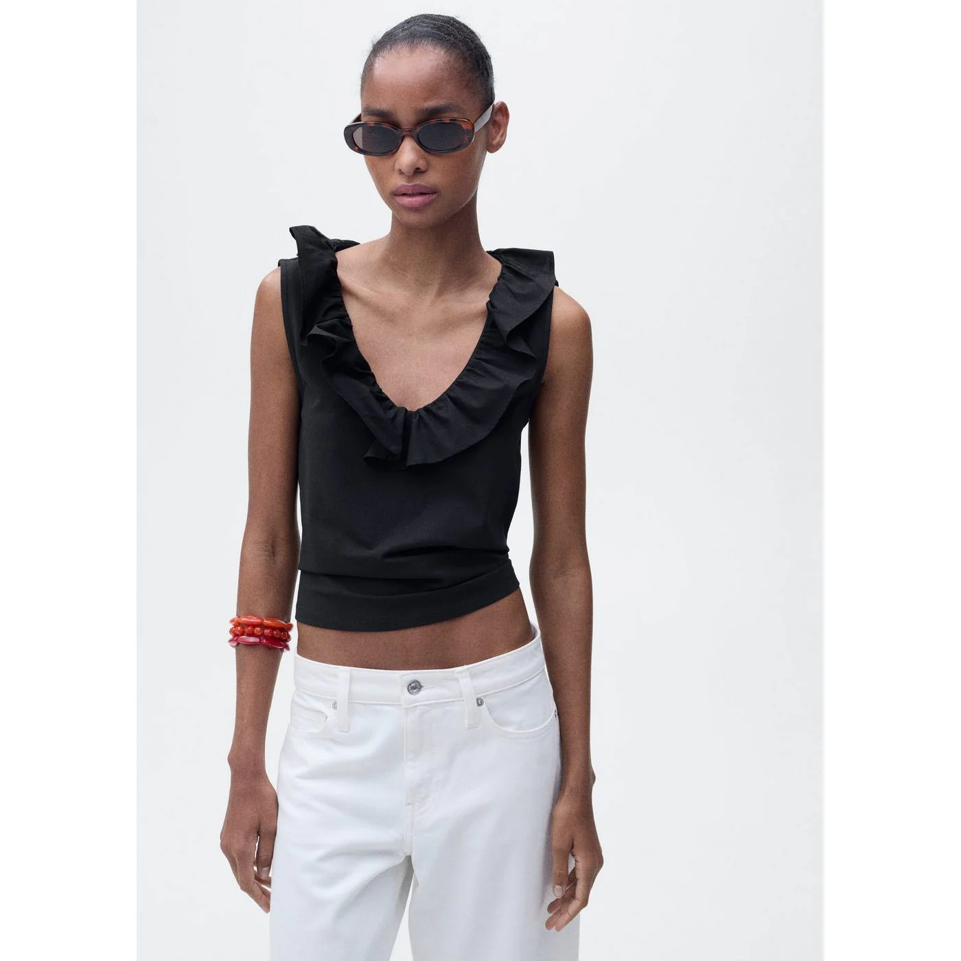 Top Volant - Black - Image 2