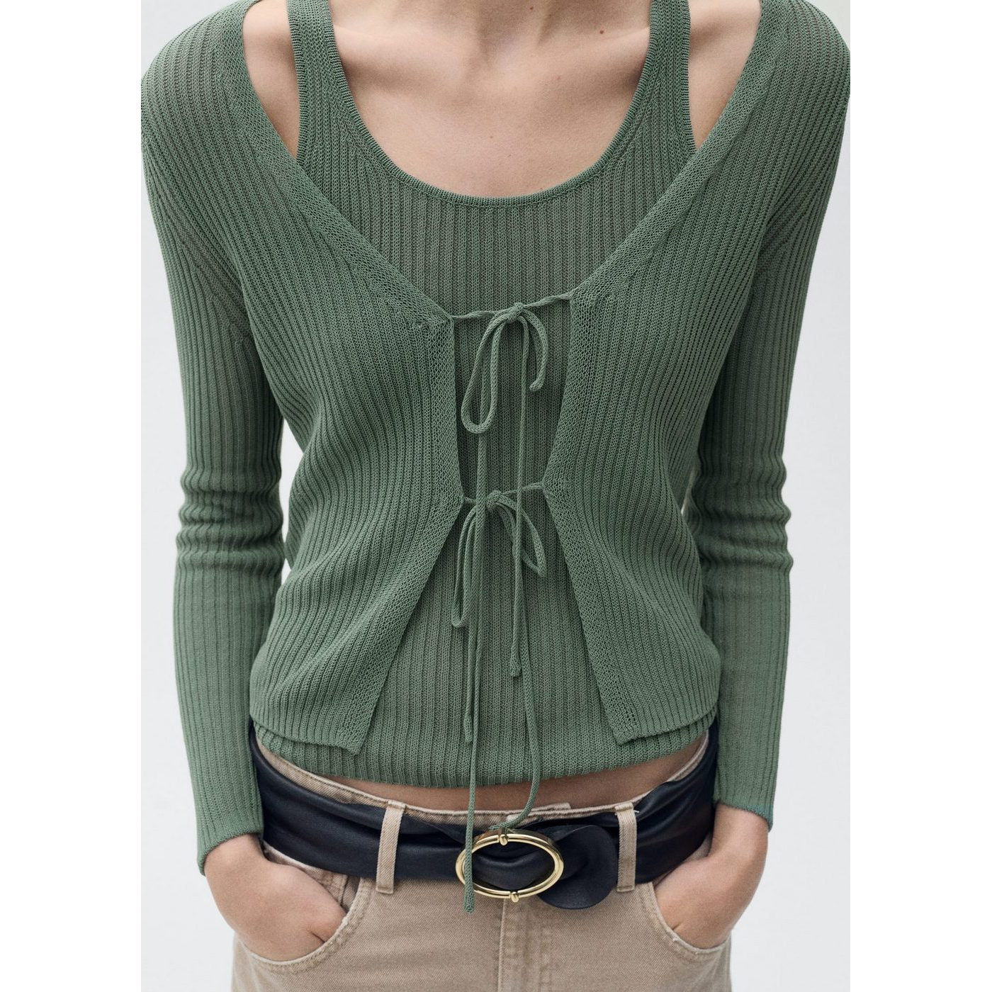 Cardigan Geranio - Vert - Image 2