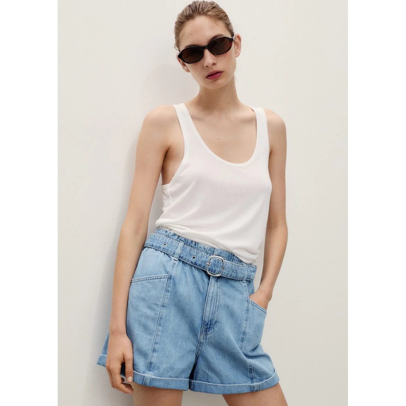 Short Delia - Bleu Moyen - Image 5