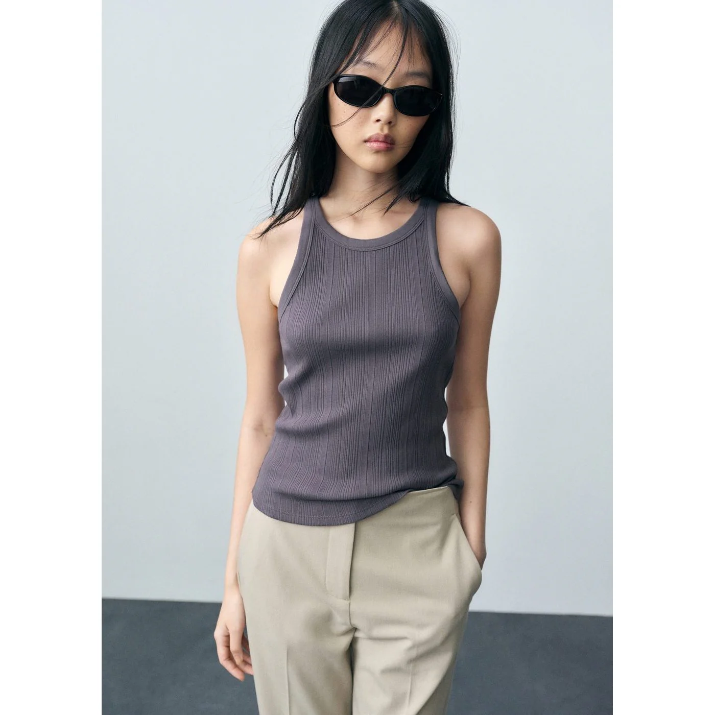 Top Naju - Gris Anthracite - Image 2