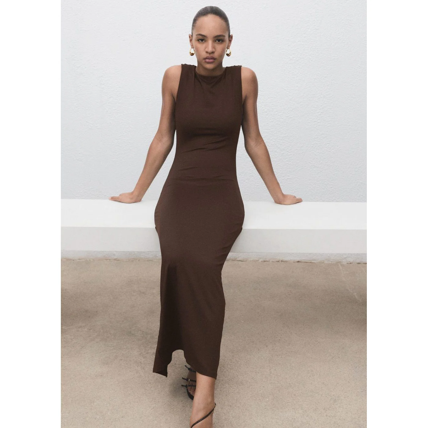 Robe Luisa - Brun - Image 2