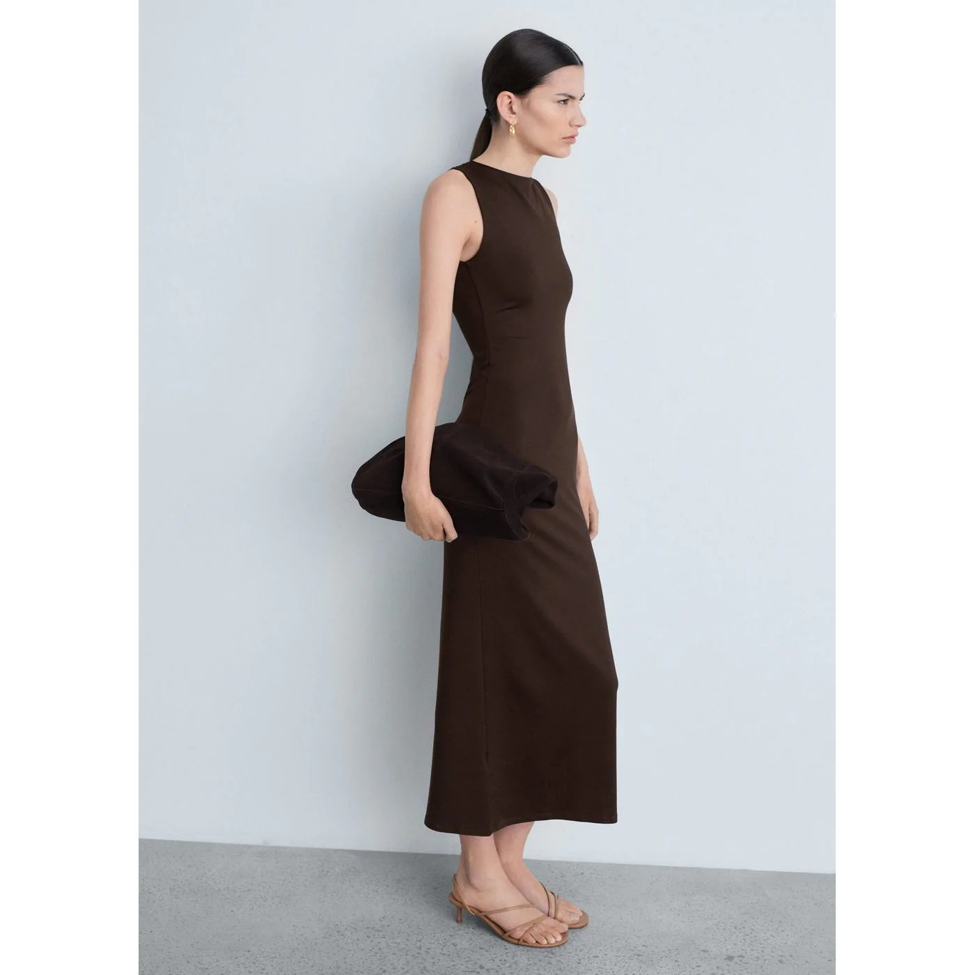 Robe Luisa - Brun - Image 5