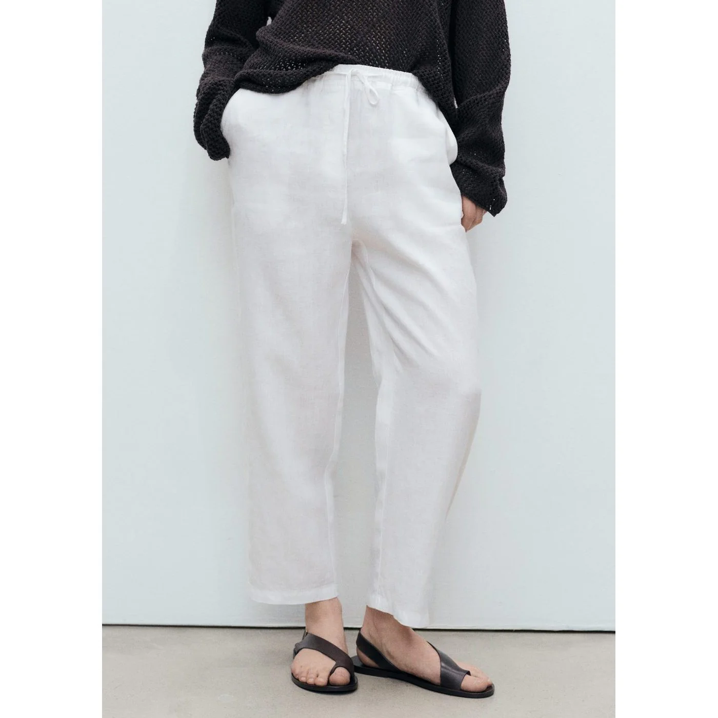 Pantalon Linen - Off White - Image 2