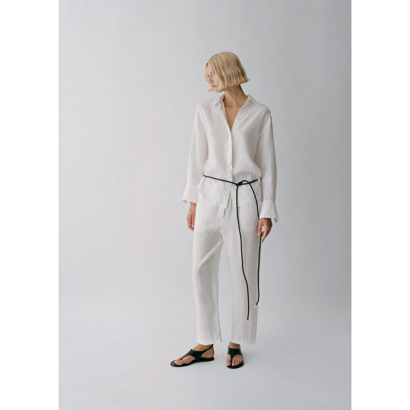 Pantalon Linen - Off White - Image 5