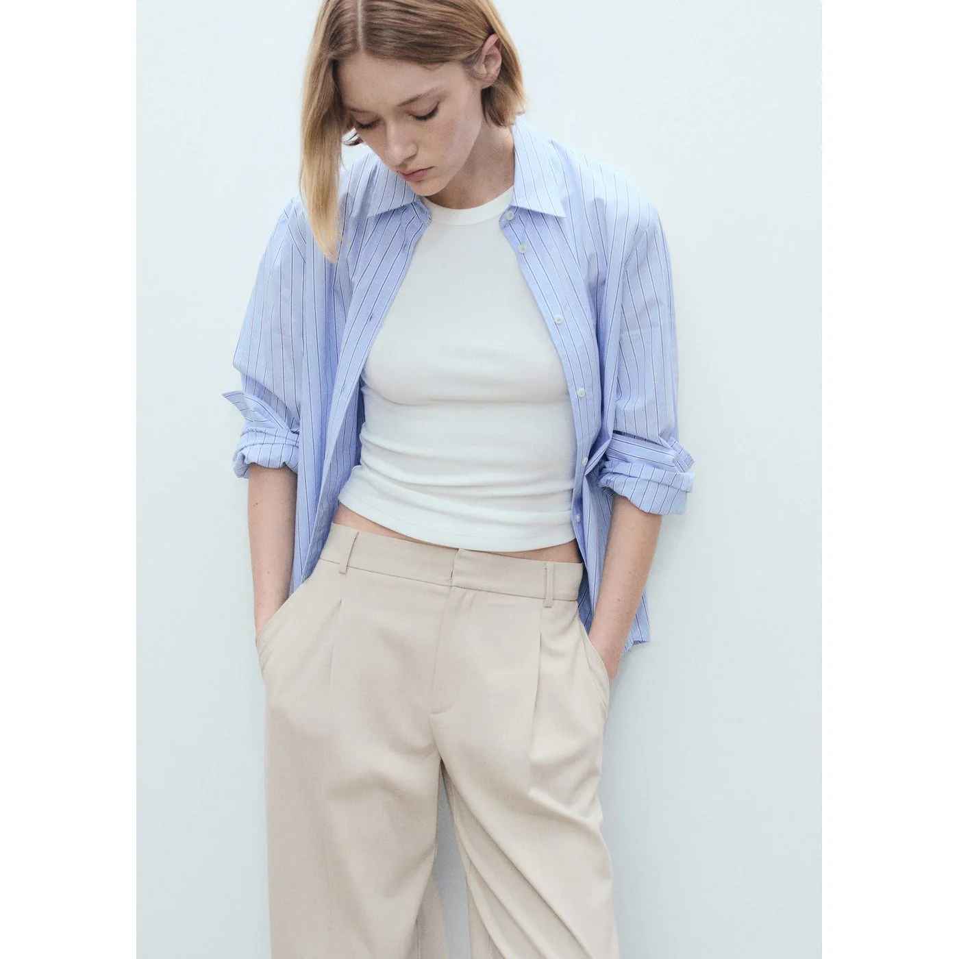 Pantalon Cesarv - Beige - Image 4