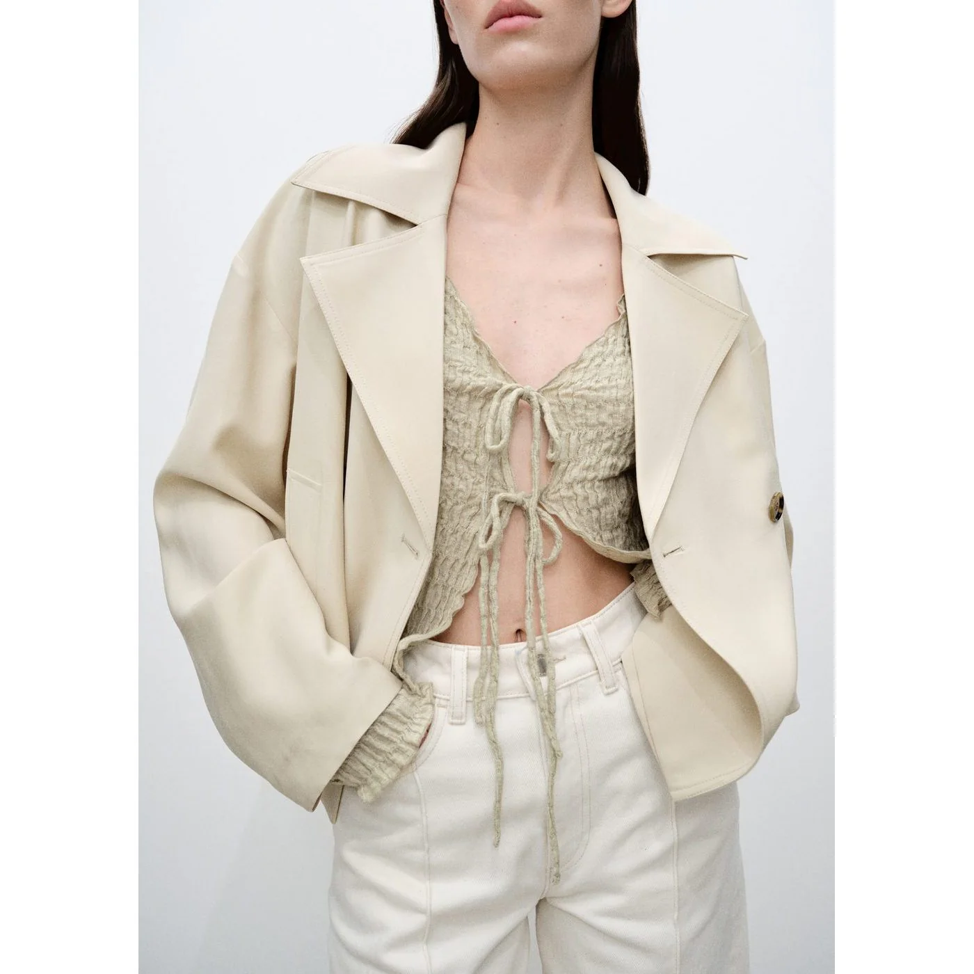 Cardigan May - Light/Pastel Grey - Image 4