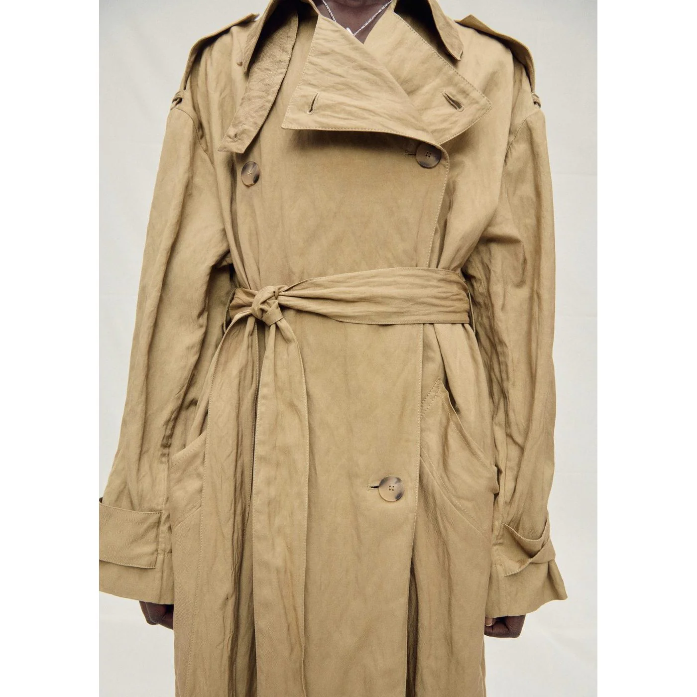 Trench Coat Cherry - Medium Brown - Image 7