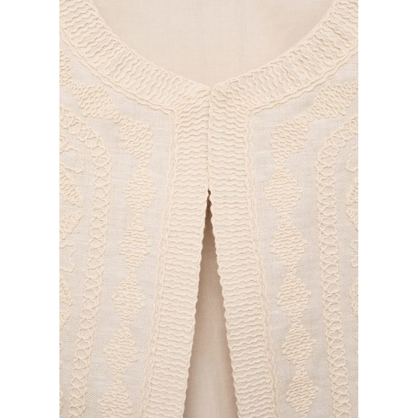 Manteau Brod - Ecru - Image 6
