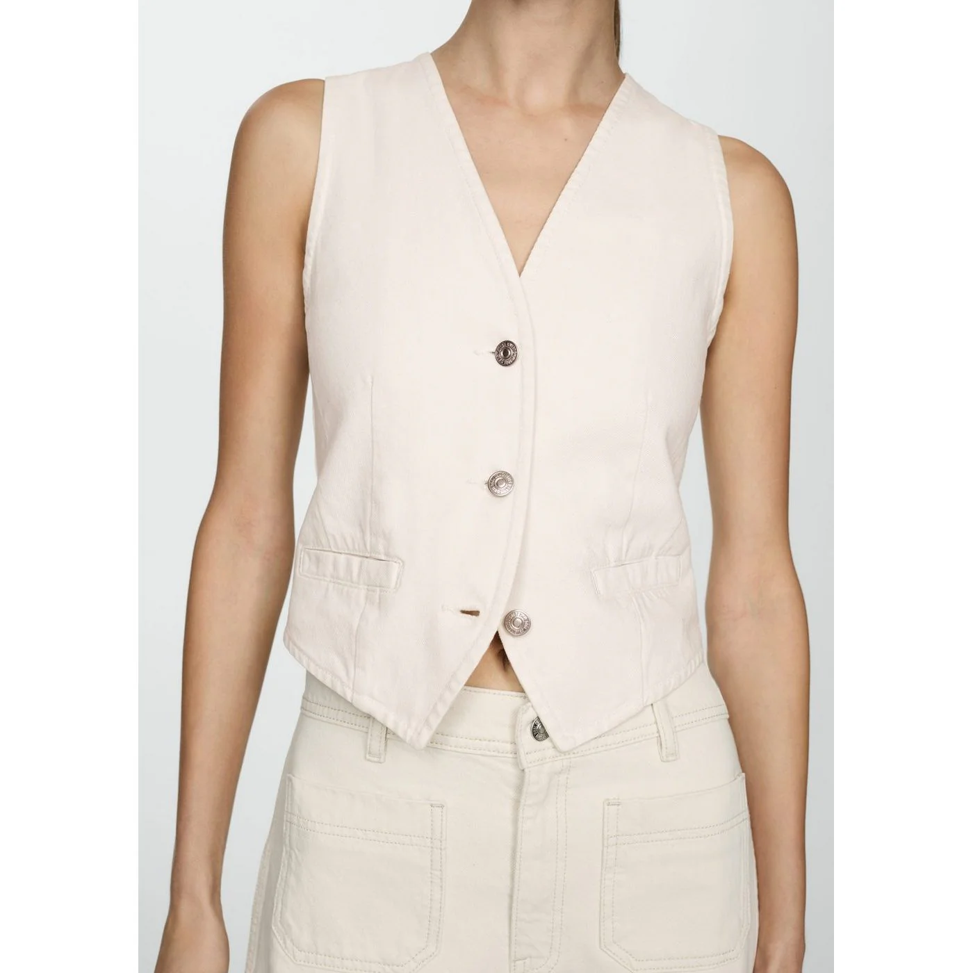 Gilet Taylor - Blanc Cassé - Image 5