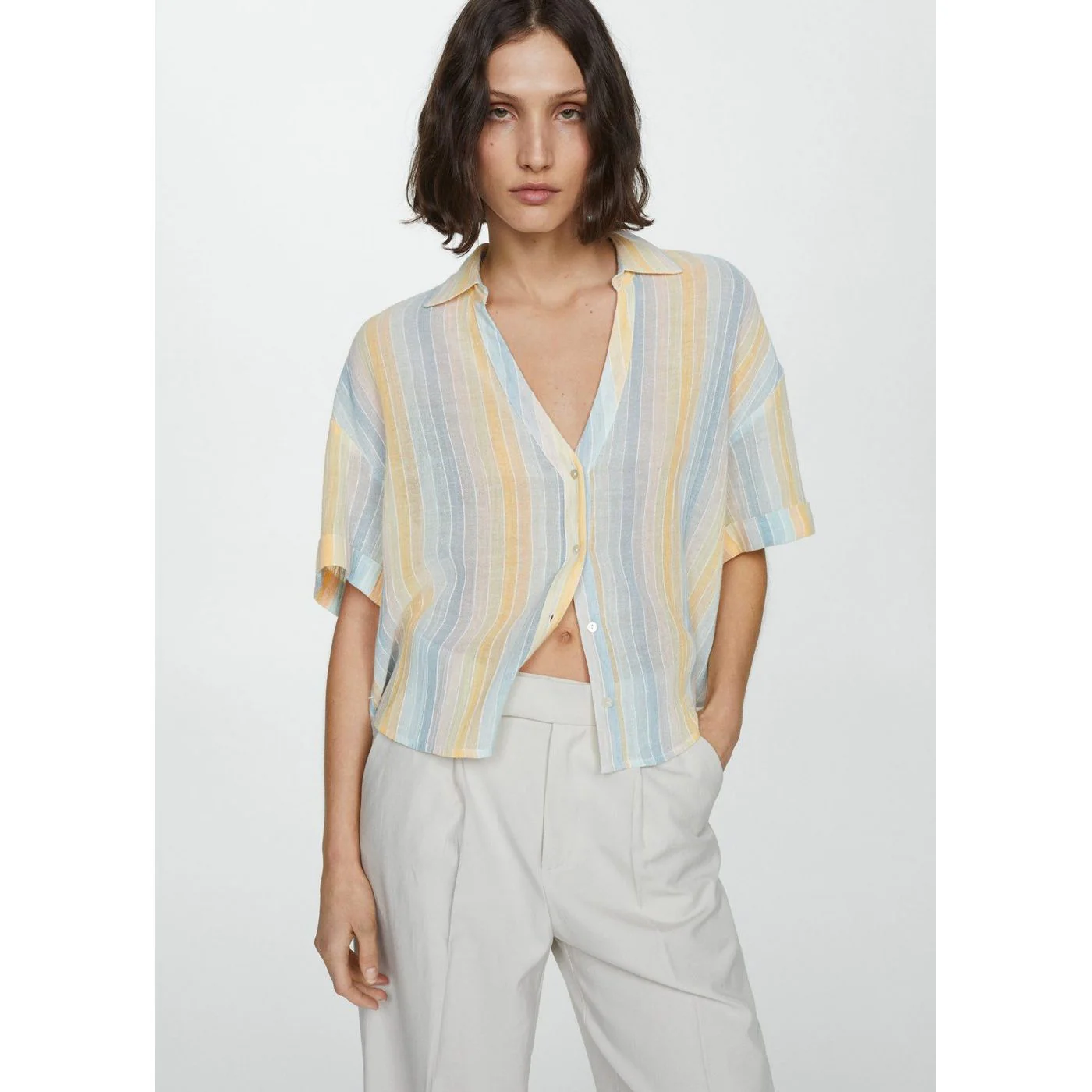 Blouse Coconut - Pastel Yellow - Image 2