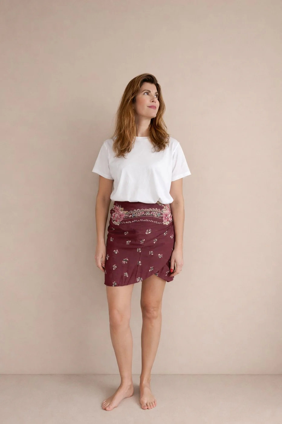 Foulard Alma - Bordeaux - Image 2