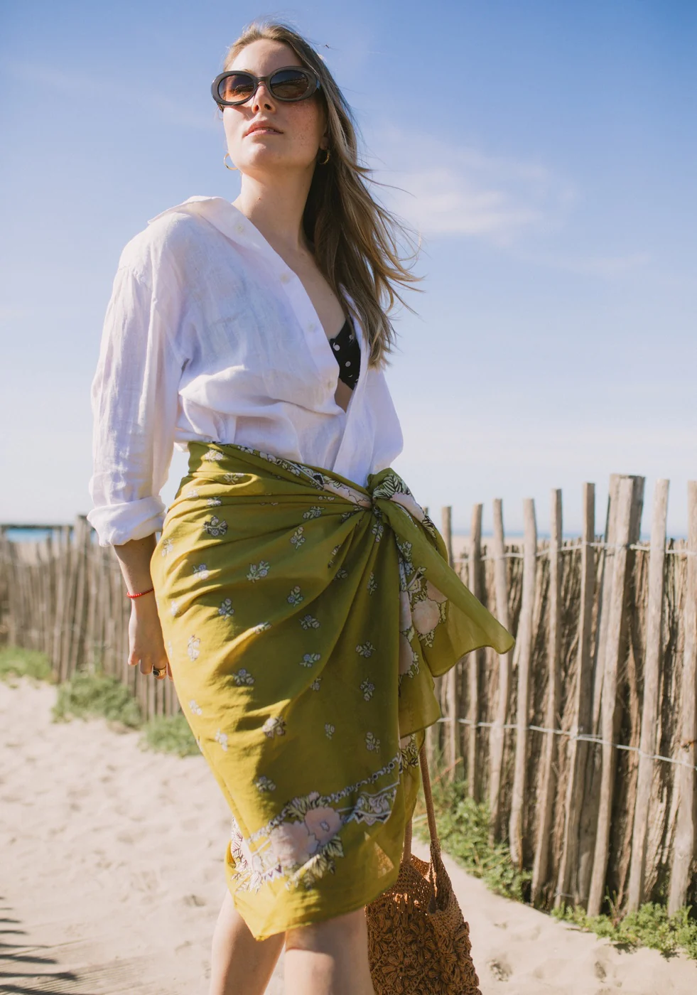 Foulard Alma - Vert - Image 4
