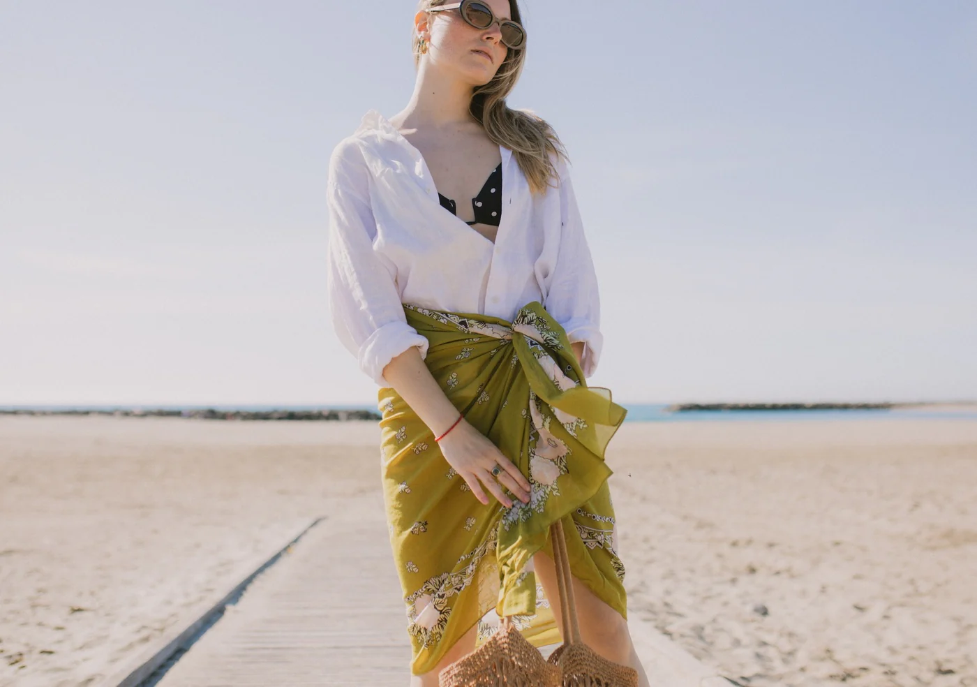 Foulard Alma - Vert - Image 7