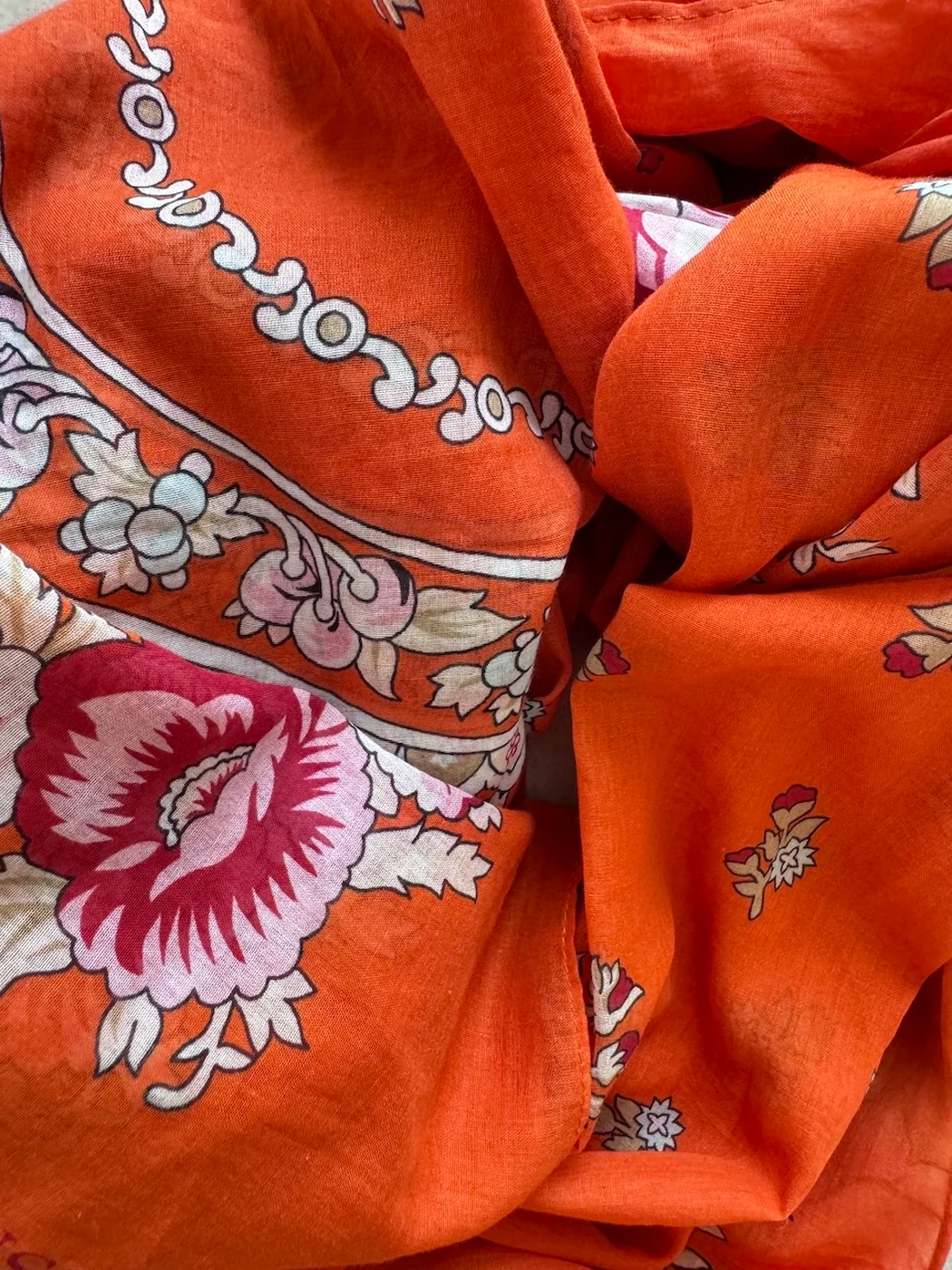 Foulard Alma - Orange - Image 2