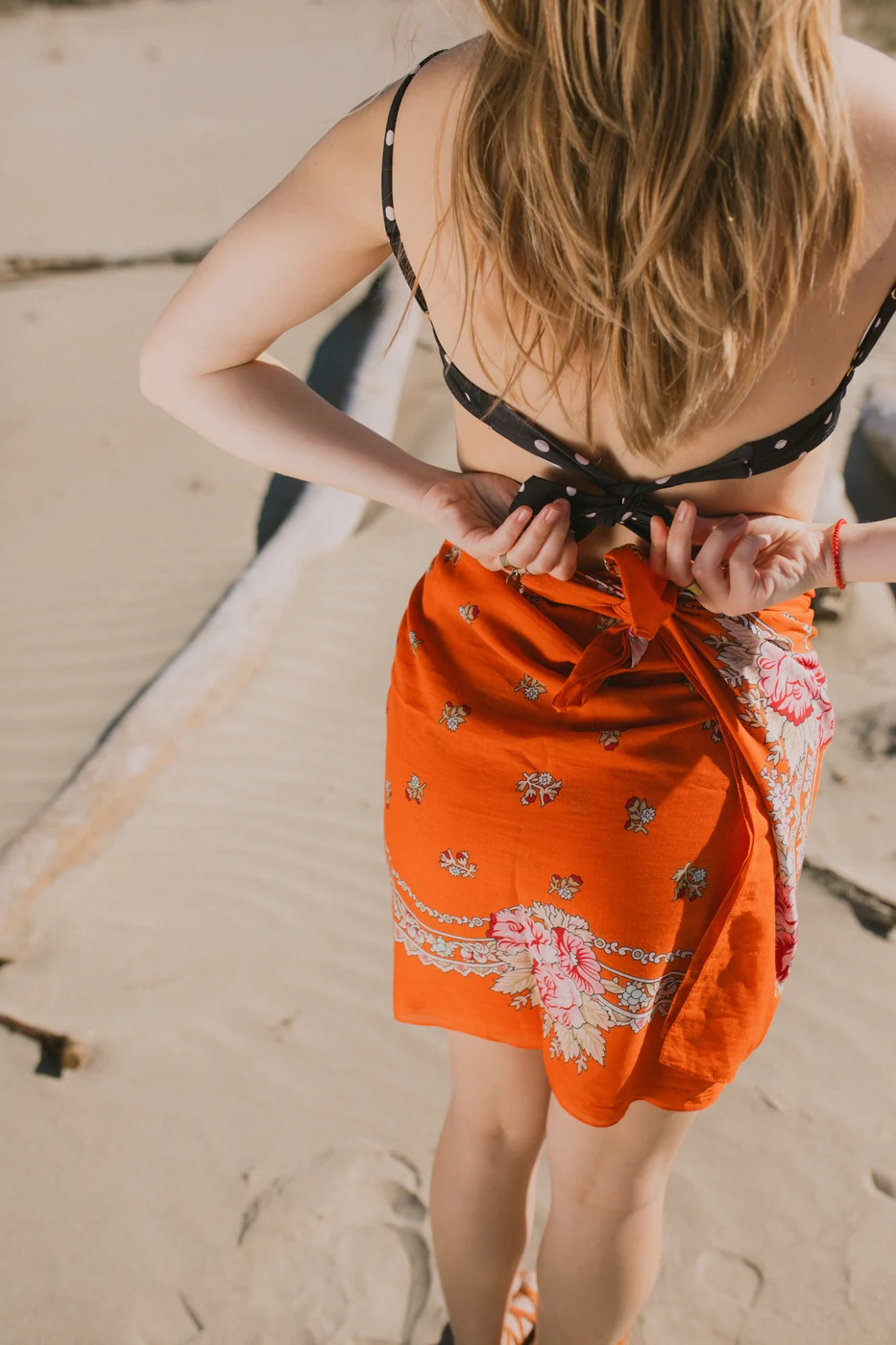 Foulard Alma - Orange - Image 6