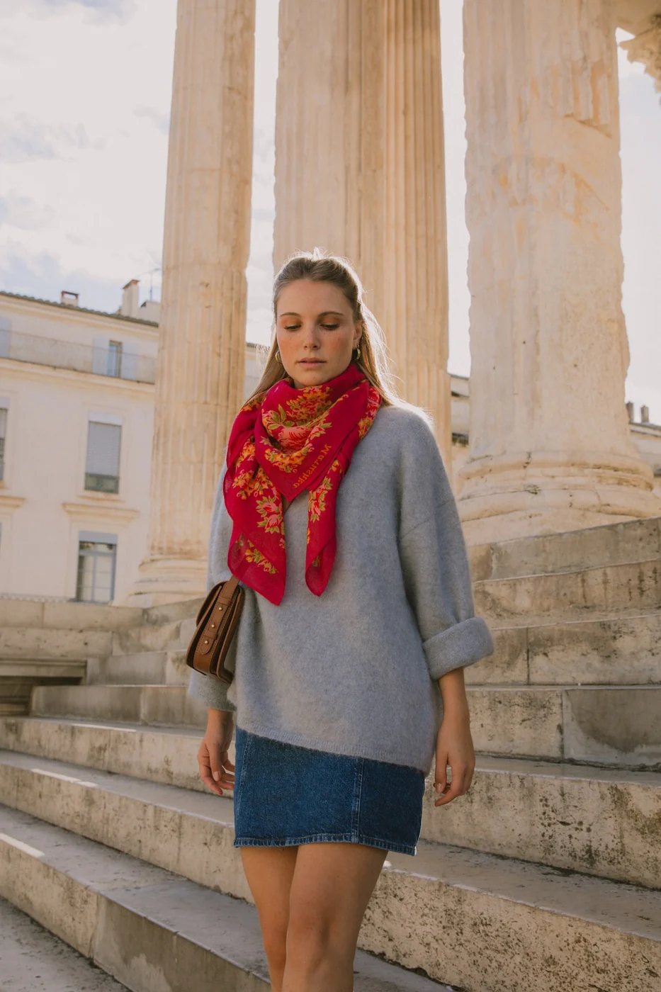 Foulard Elena - Rose - Image 3