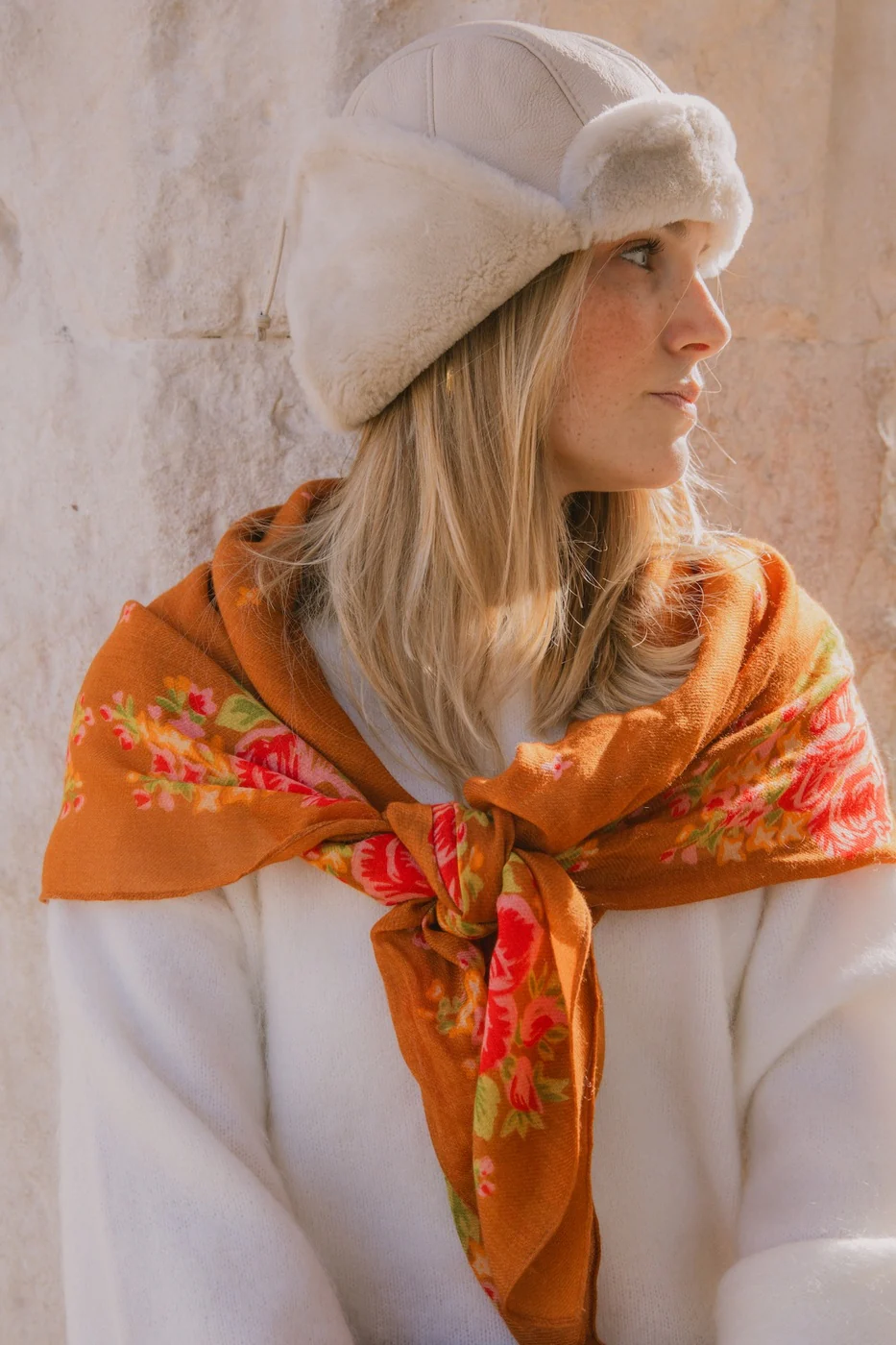 Foulard Elena - Marron - Image 4