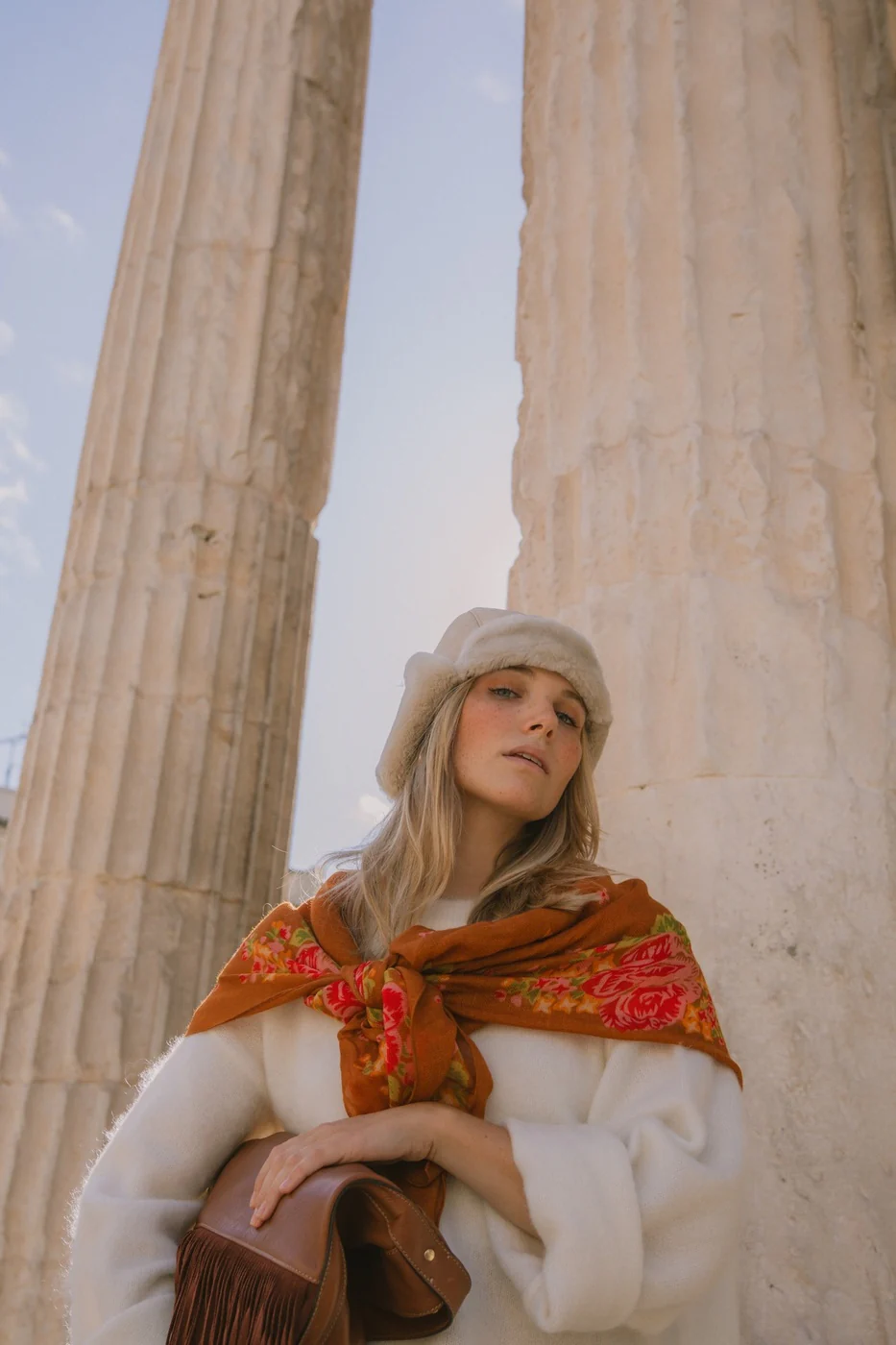 Foulard Elena - Marron - Image 6