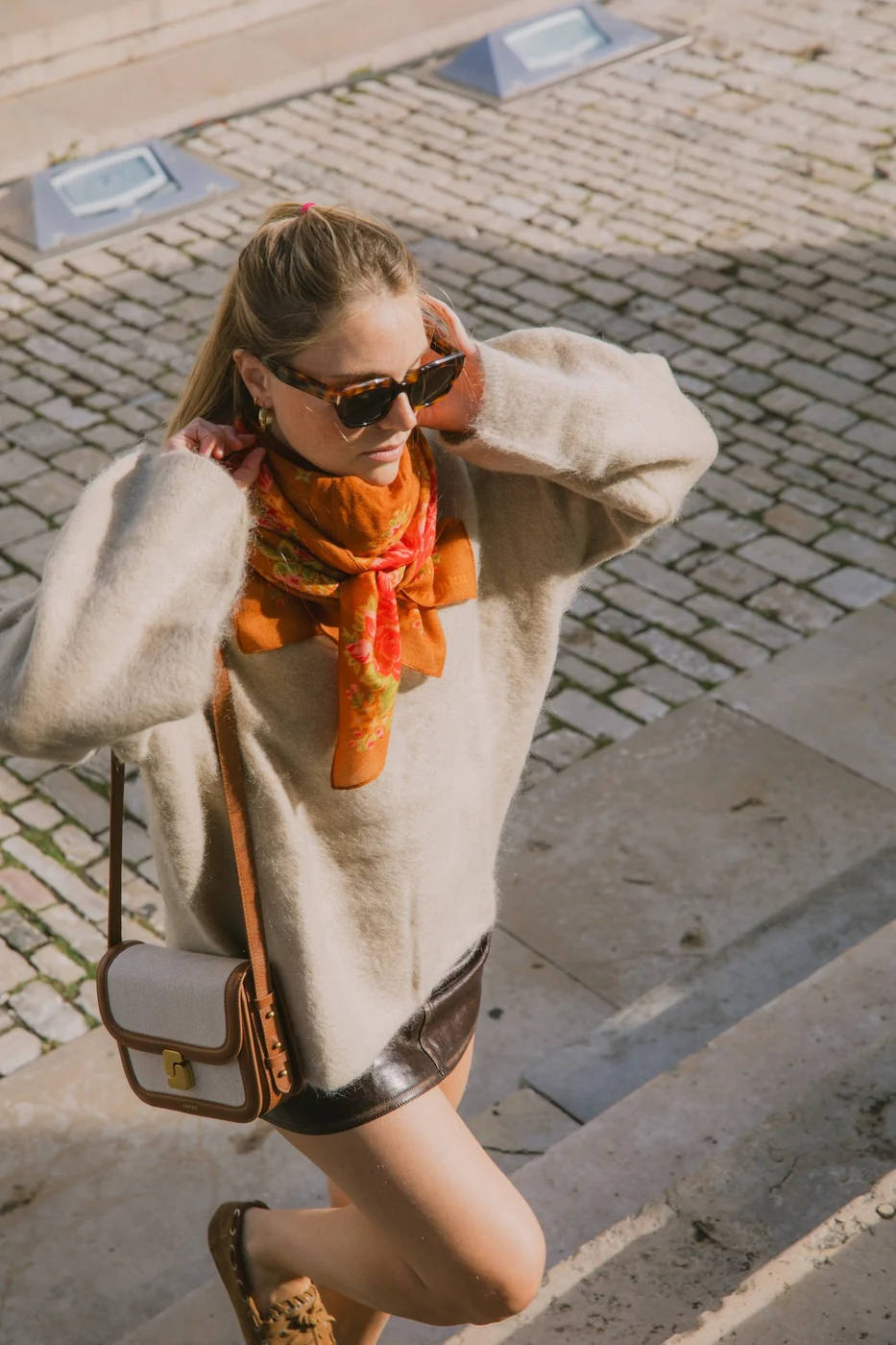 Foulard Elena - Marron - Image 7