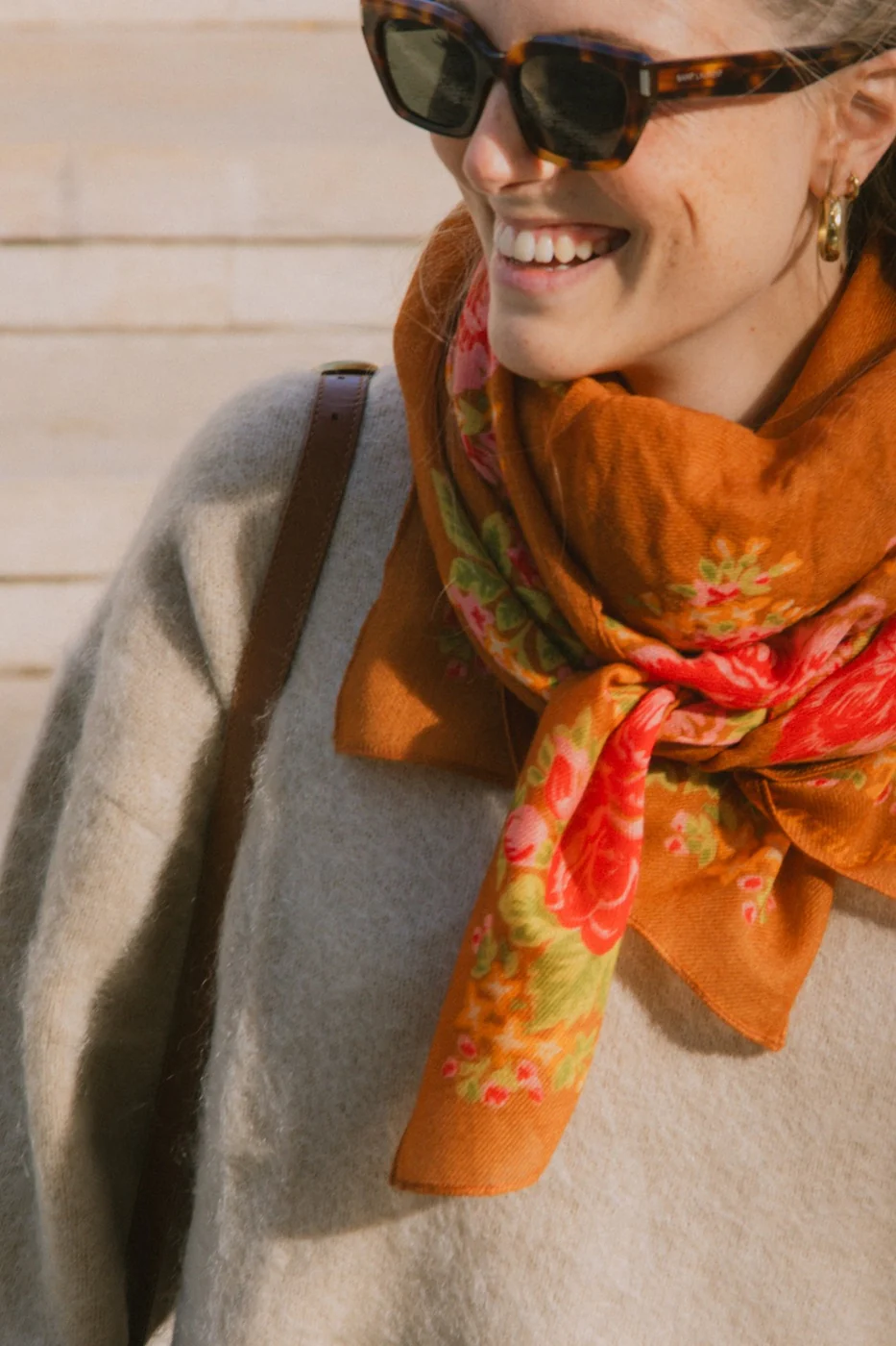 Foulard Elena - Marron - Image 9
