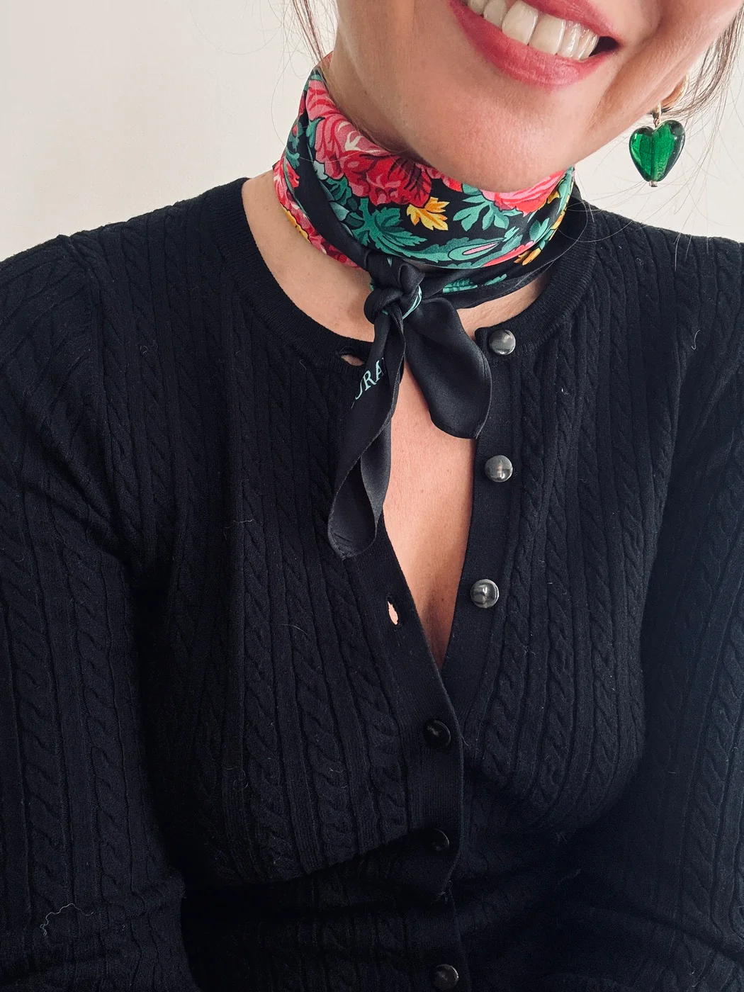 Foulard Pivonka - Noir - Image 4
