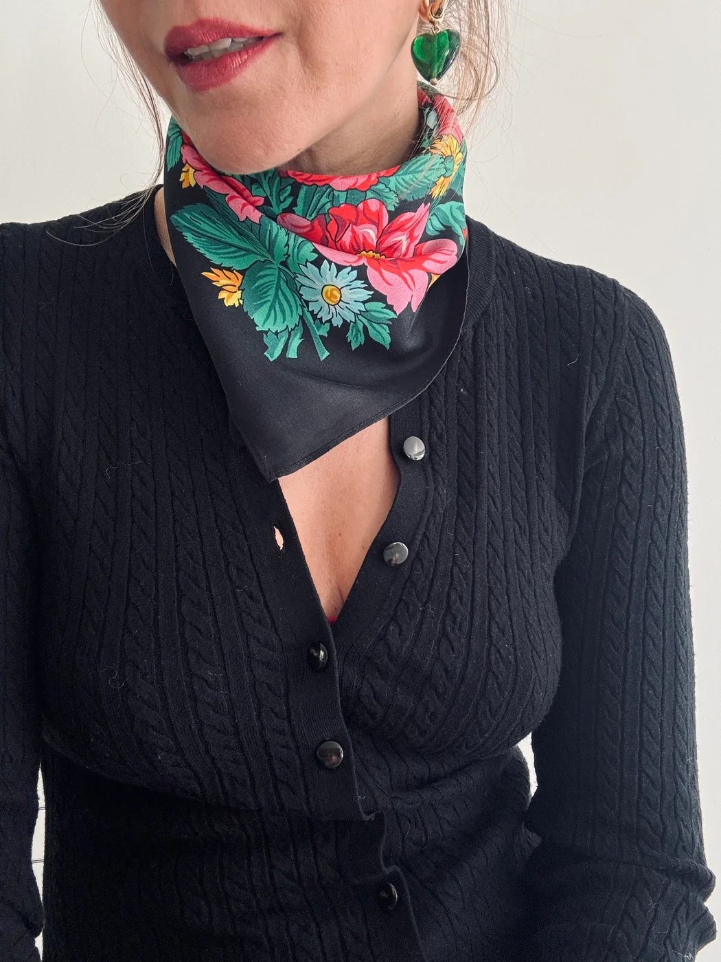 Foulard Pivonka - Noir - Image 5