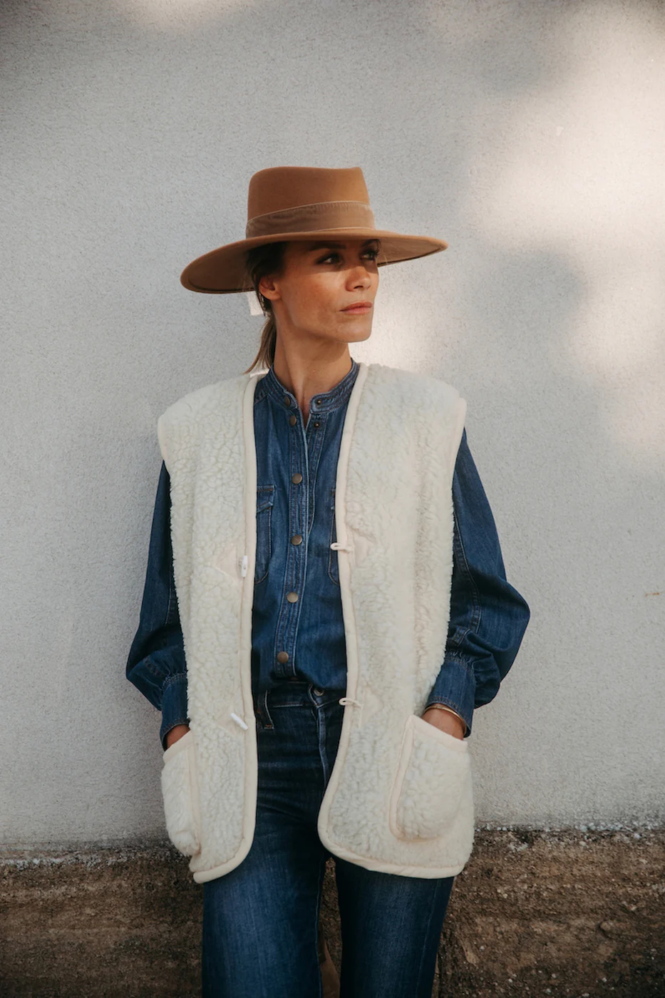 Gilet Michka - Creme - Image 2
