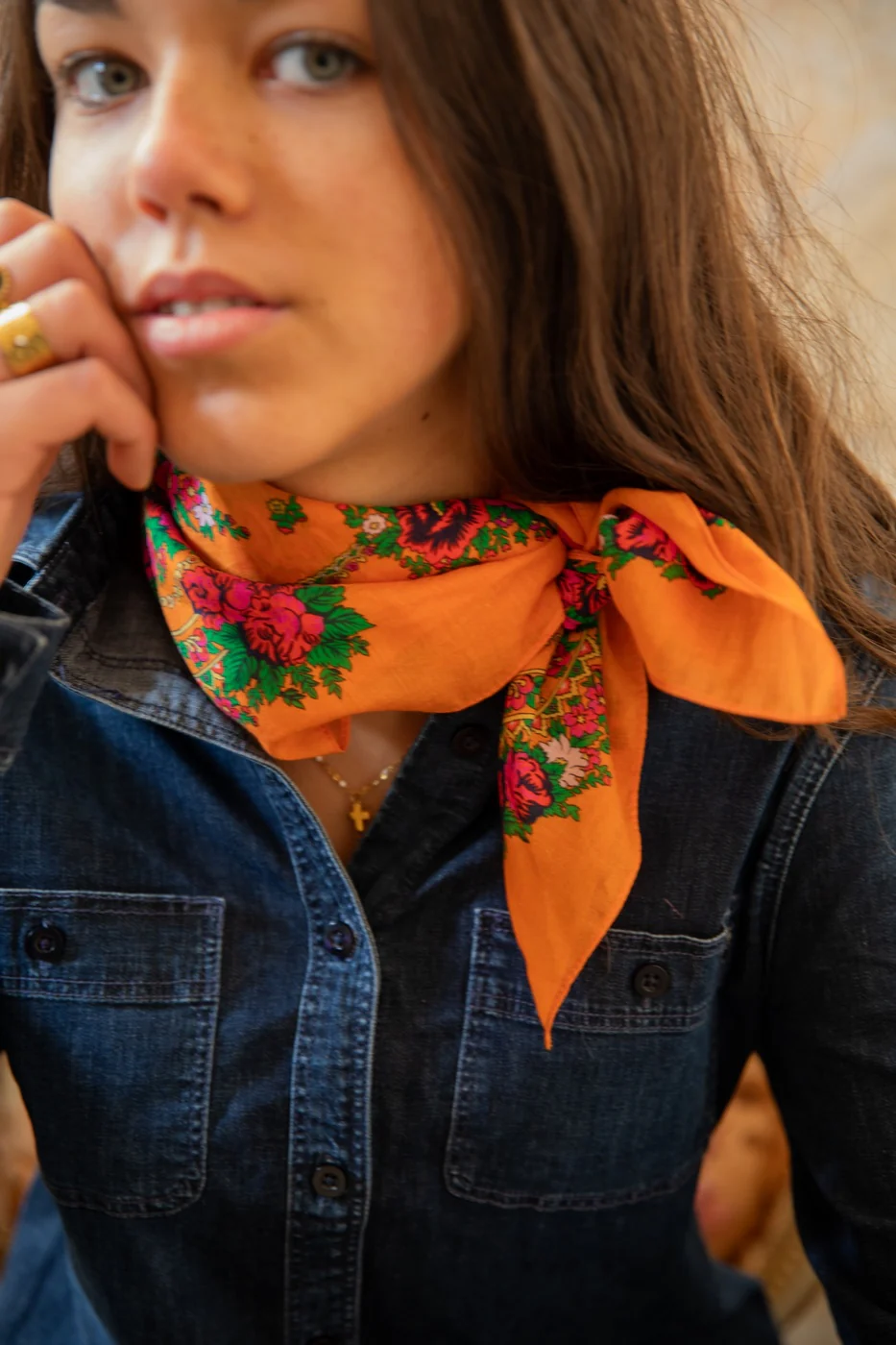 Mini Foulard Slave - Orange - Image 2