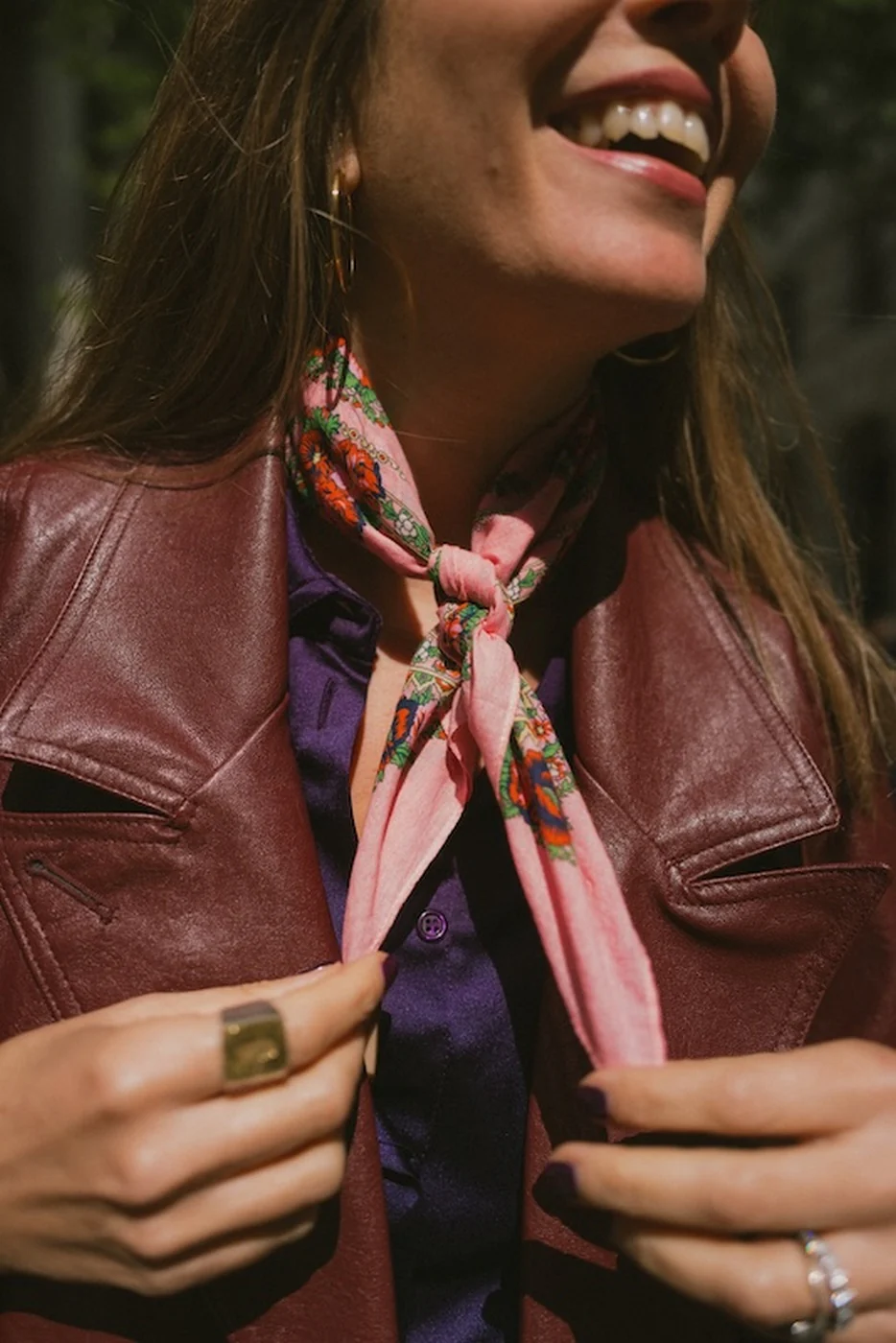 Mini Foulard Slave - Rose - Image 5