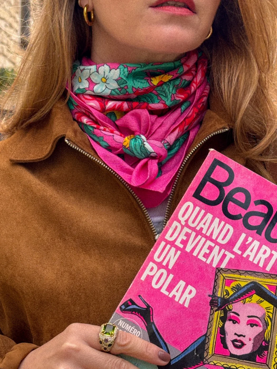 Foulard Pivonka - Rose - Image 4