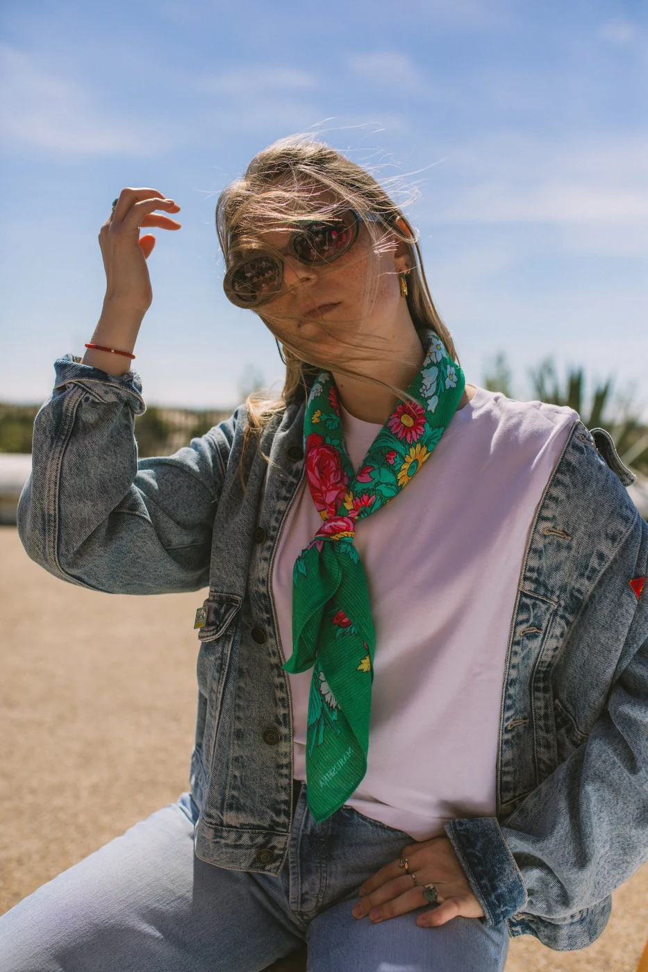 Foulard Pivonka - Vert - Image 3